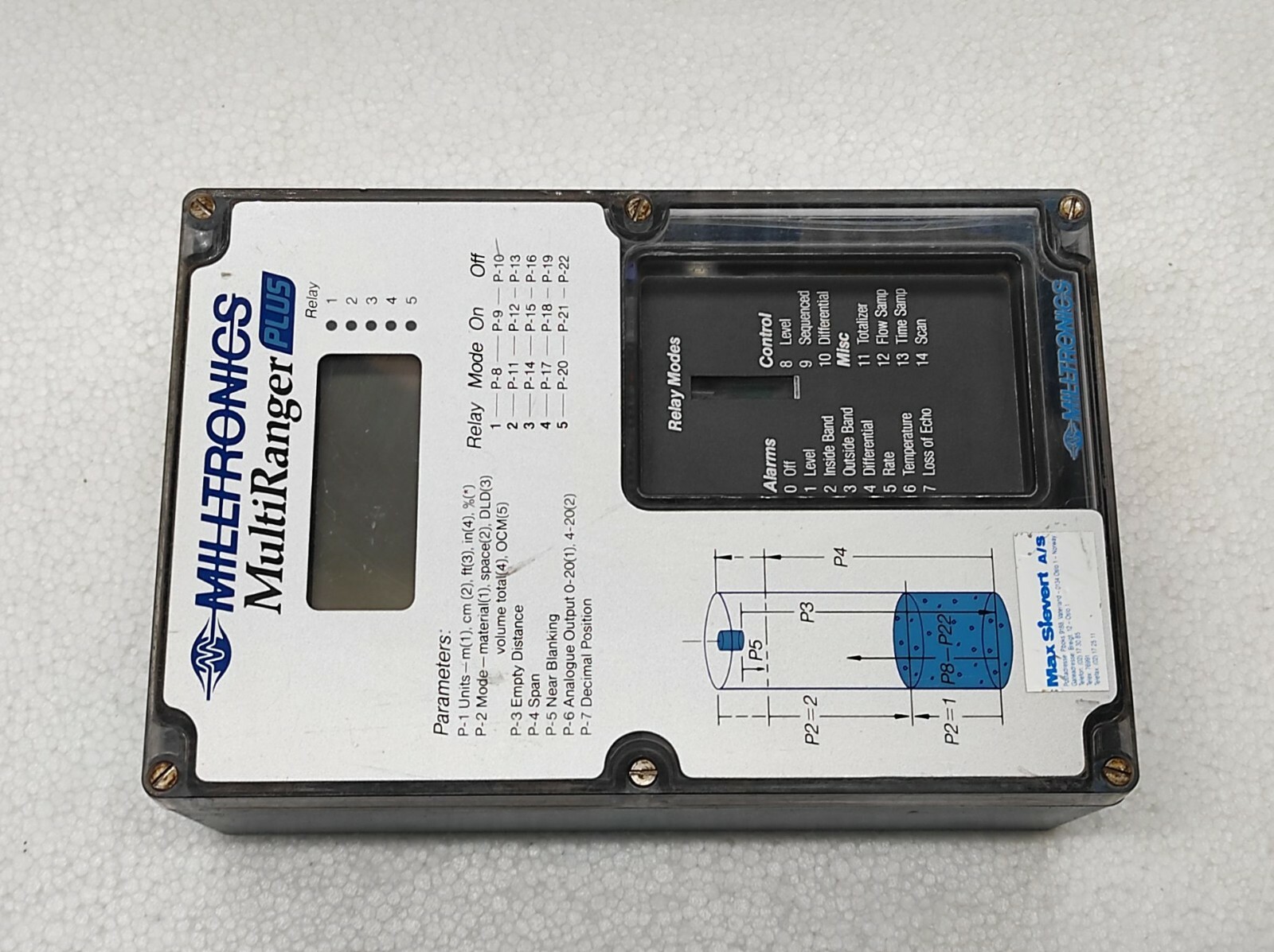 Milltronics 010890 070-10 Multiranger Plus Level Transmitter