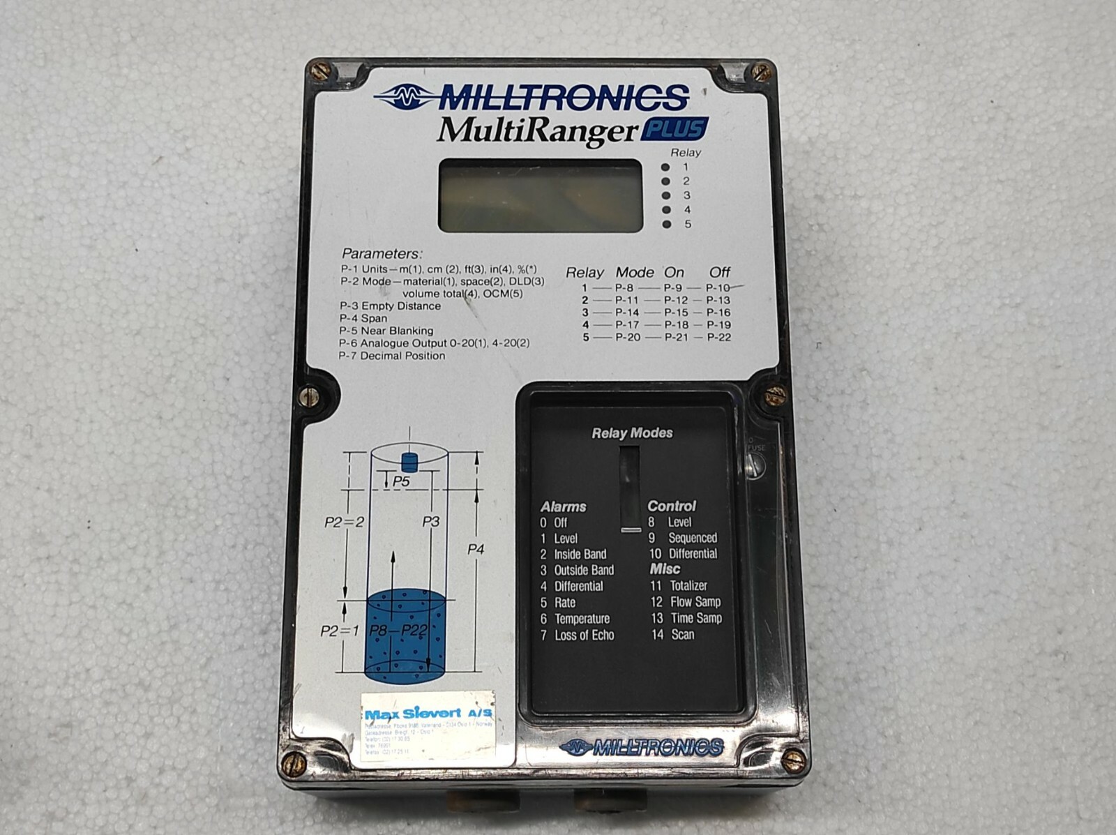 Milltronics 010890 070-10 Multiranger Plus Level Transmitter - Image 2