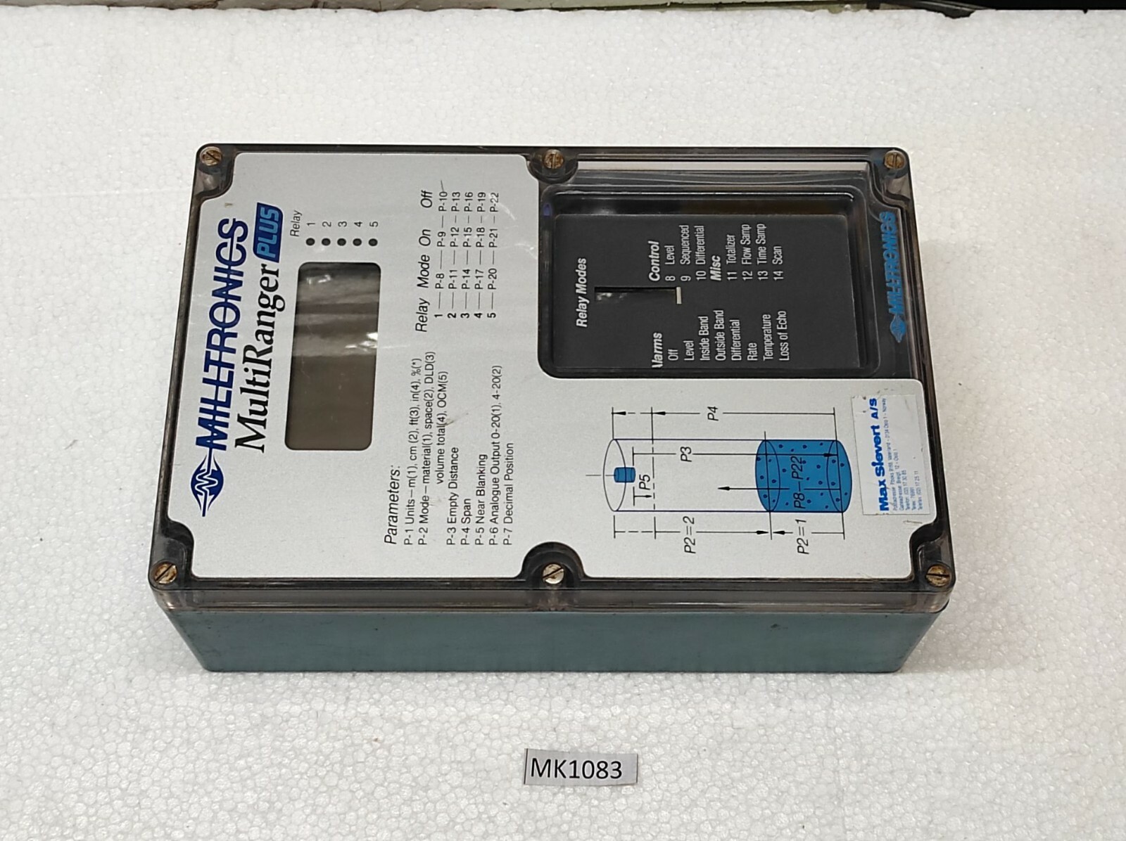 Milltronics 010890 070-10 Multiranger Plus Level Transmitter - Image 12