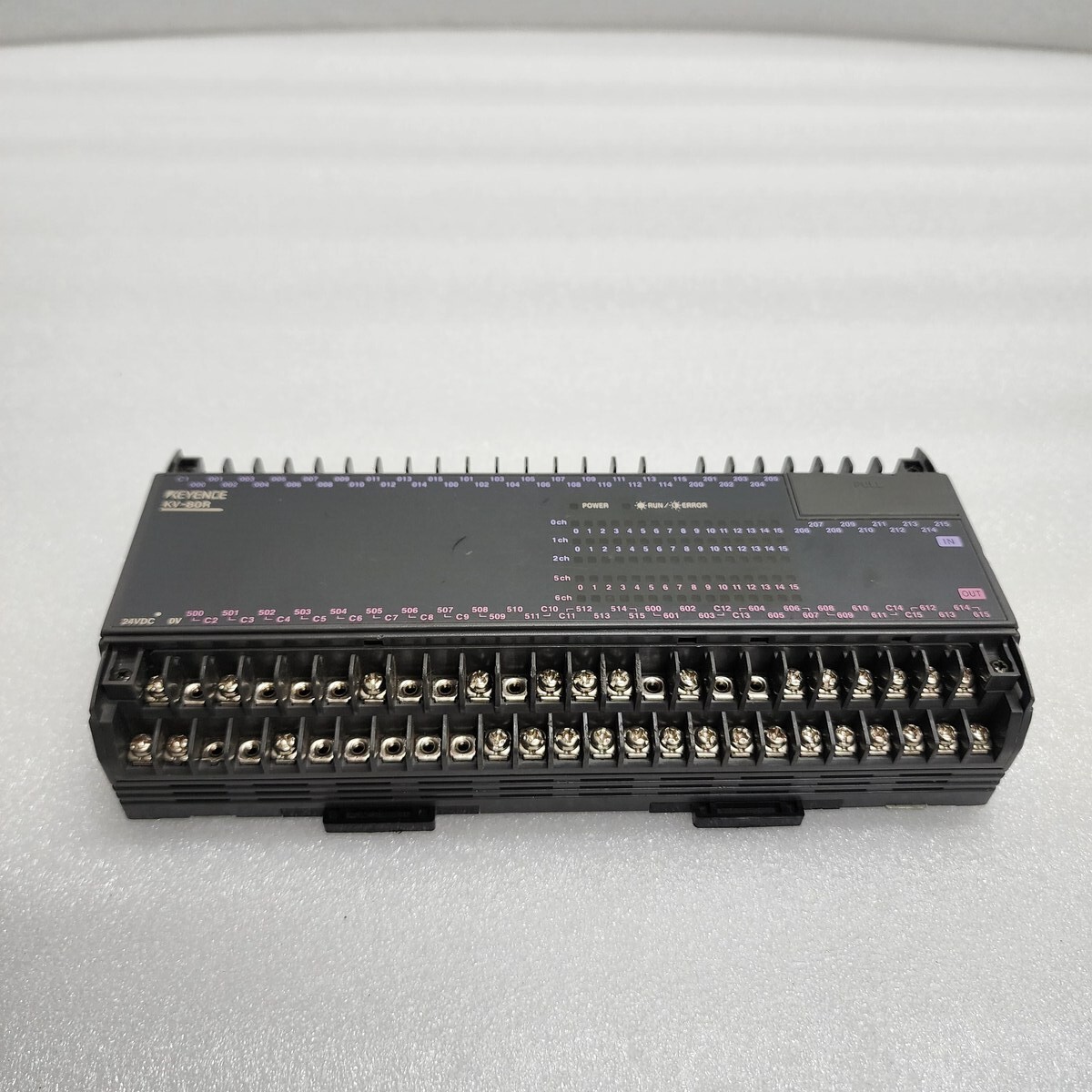 KEYENCE KV-80R CPU PLC MODULE CRACK ON BACK OF BODY - Image 5