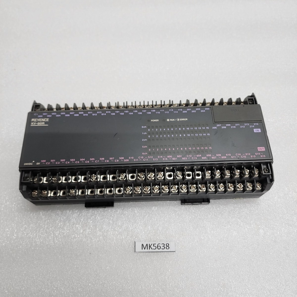KEYENCE KV-80R CPU PLC MODULE CRACK ON BACK OF BODY - Image 8