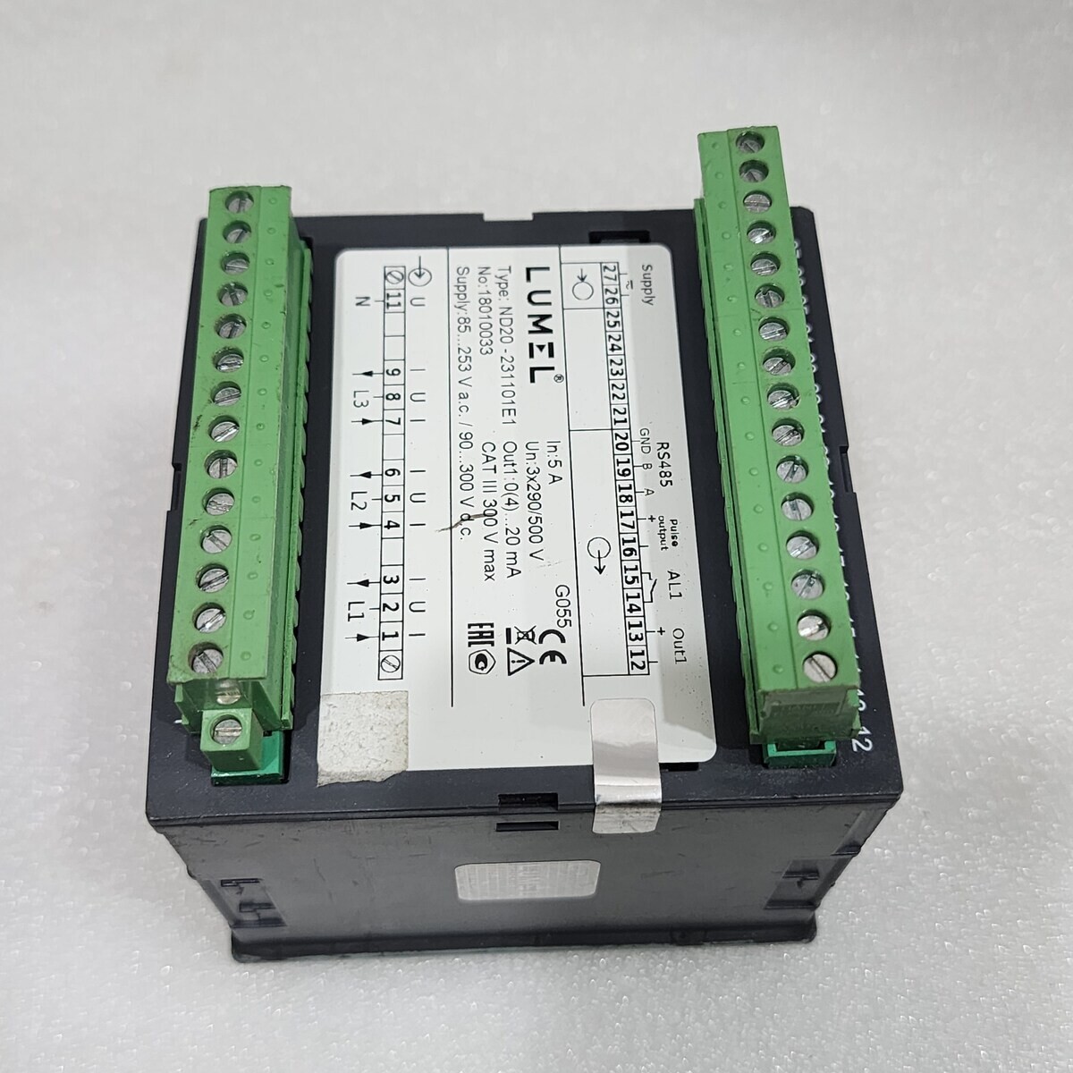 LUMEL ND20-231101E1 PROGRAMMABLE MULTIMETER 18010033 85-253 VAC/90-300 VDC - Image 5