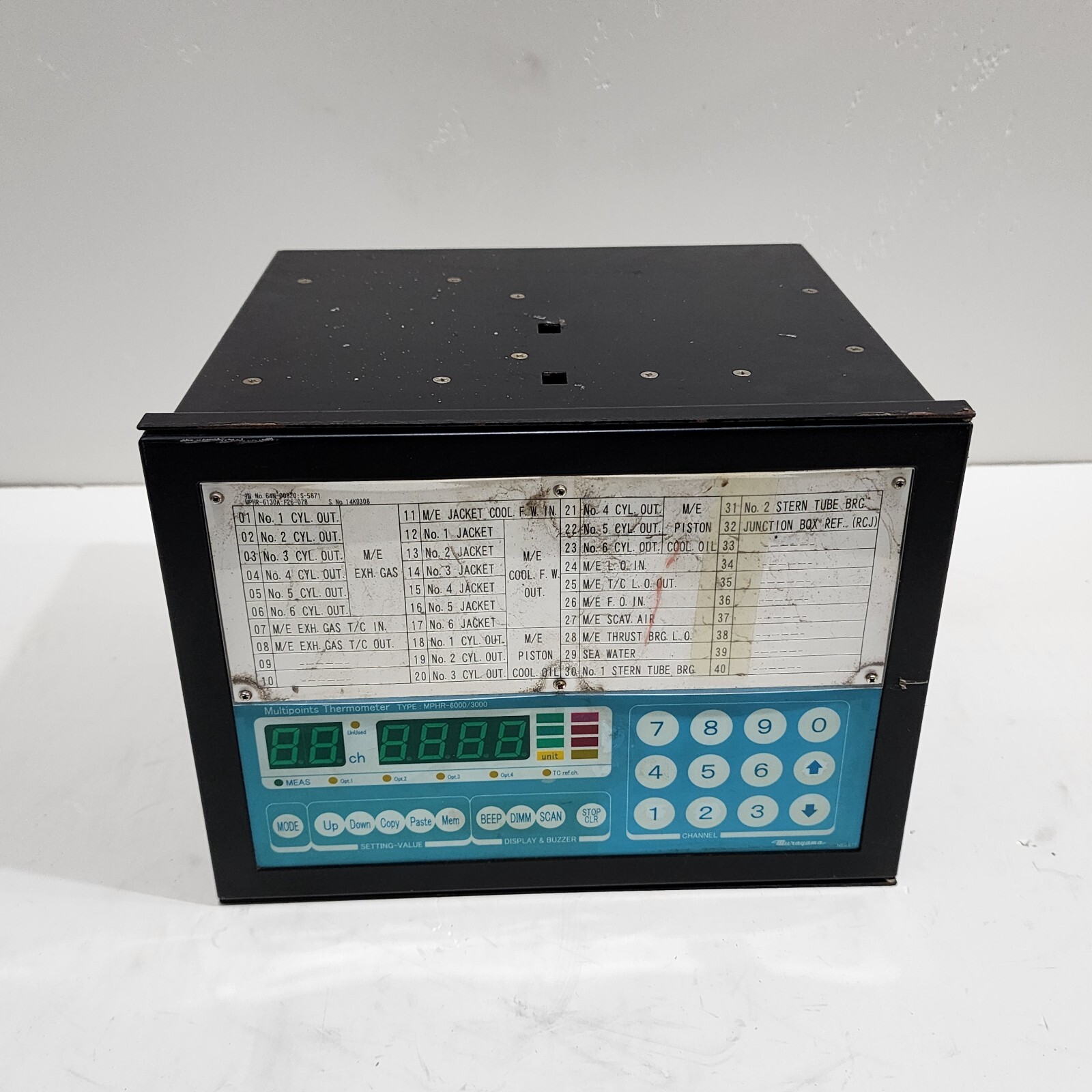 MURAYAMA MPHR-6000/3000 MULTIPOINTS THERMOMETER NEE677