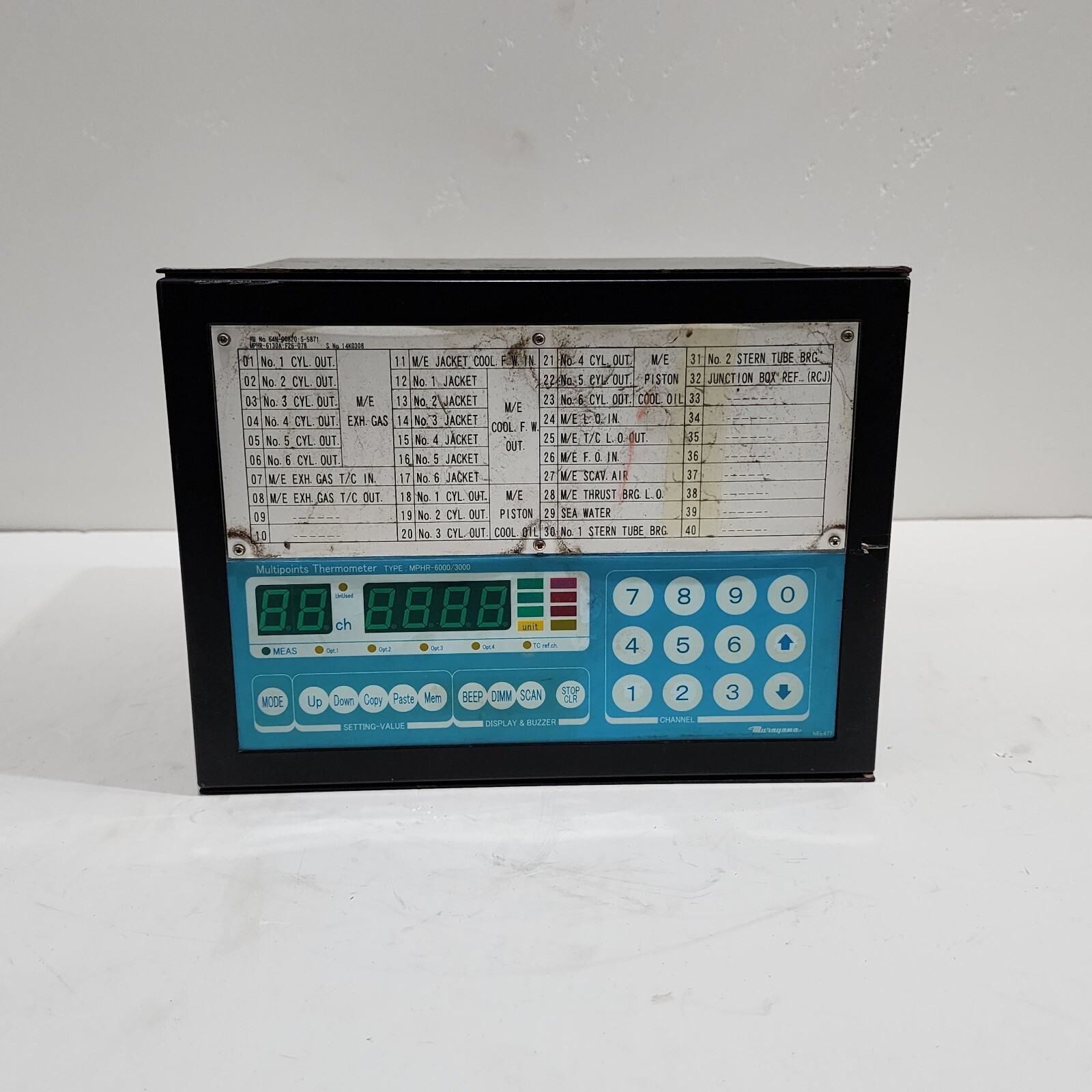 MURAYAMA MPHR-6000/3000 MULTIPOINTS THERMOMETER NEE677 - Image 2