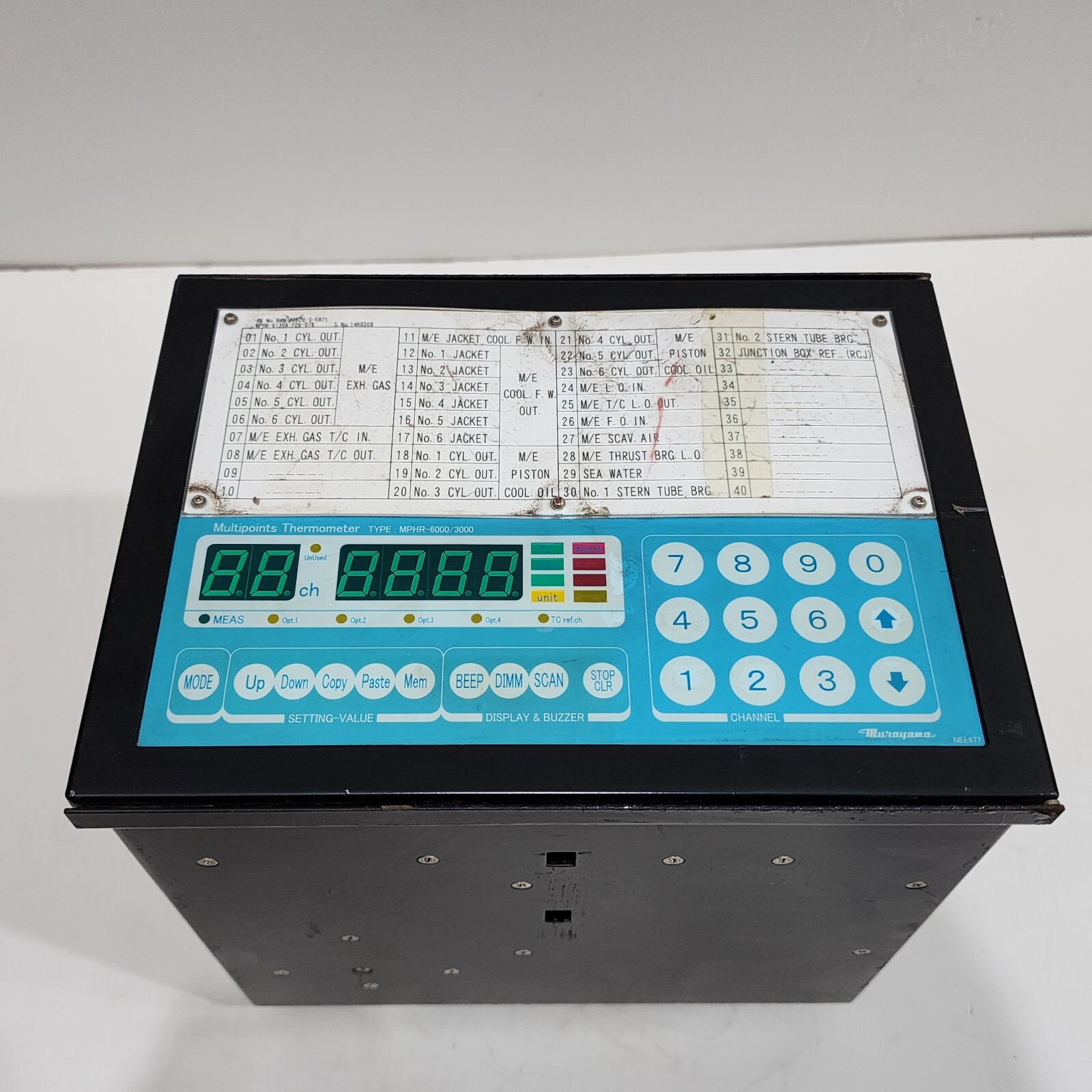 MURAYAMA MPHR-6000/3000 MULTIPOINTS THERMOMETER NEE677 - Image 3