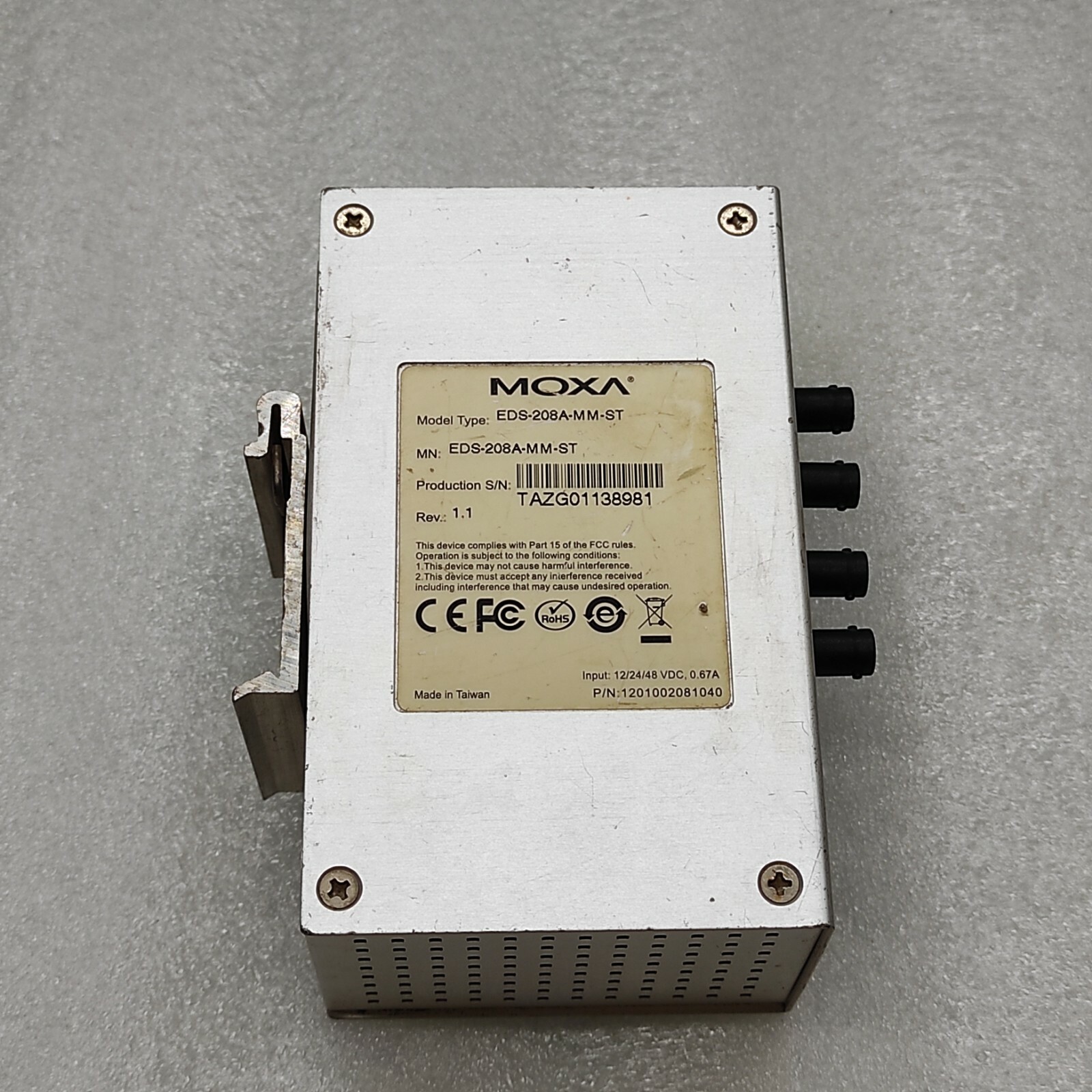 MOXA EDS-208A-MM-ST UNMANAGED SWITCH EDS-208A-MM-ST - Image 4
