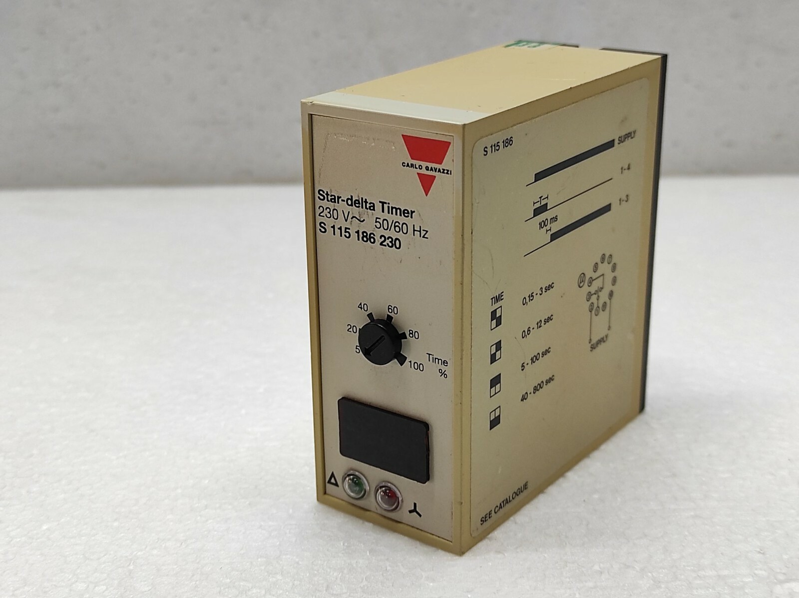 Carlo Gavazzi S 115 186 230 Star Delta Timer 230V AC S115186230 5-100 - Image 8