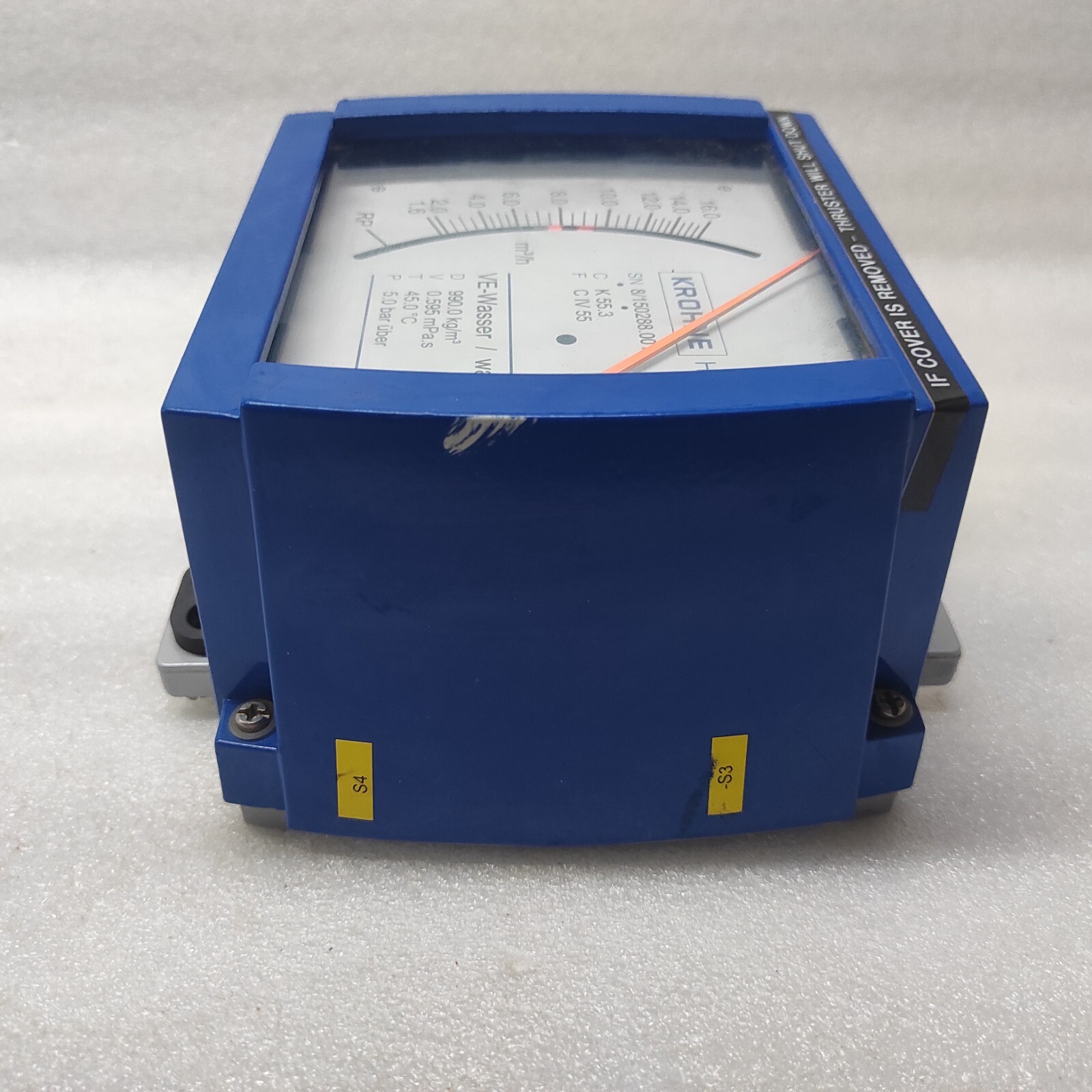 KROHNE H250 VARIABLE AREA FLOWMETER H250/RR/M9/K2 78BAR - Image 5