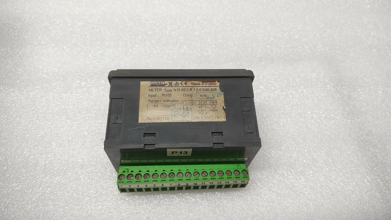 LUMEL N15 DIGITAL PANEL METER N15-02.5.R.1.0.0.0.00.808 230V - Image 3