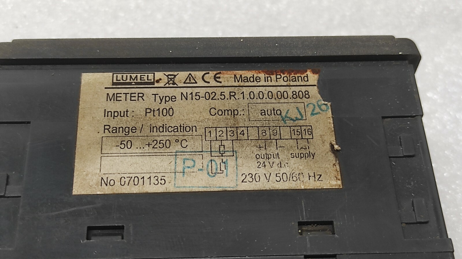 LUMEL N15 DIGITAL PANEL METER N15-02.5.R.1.0.0.0.00.808 230V - Image 4