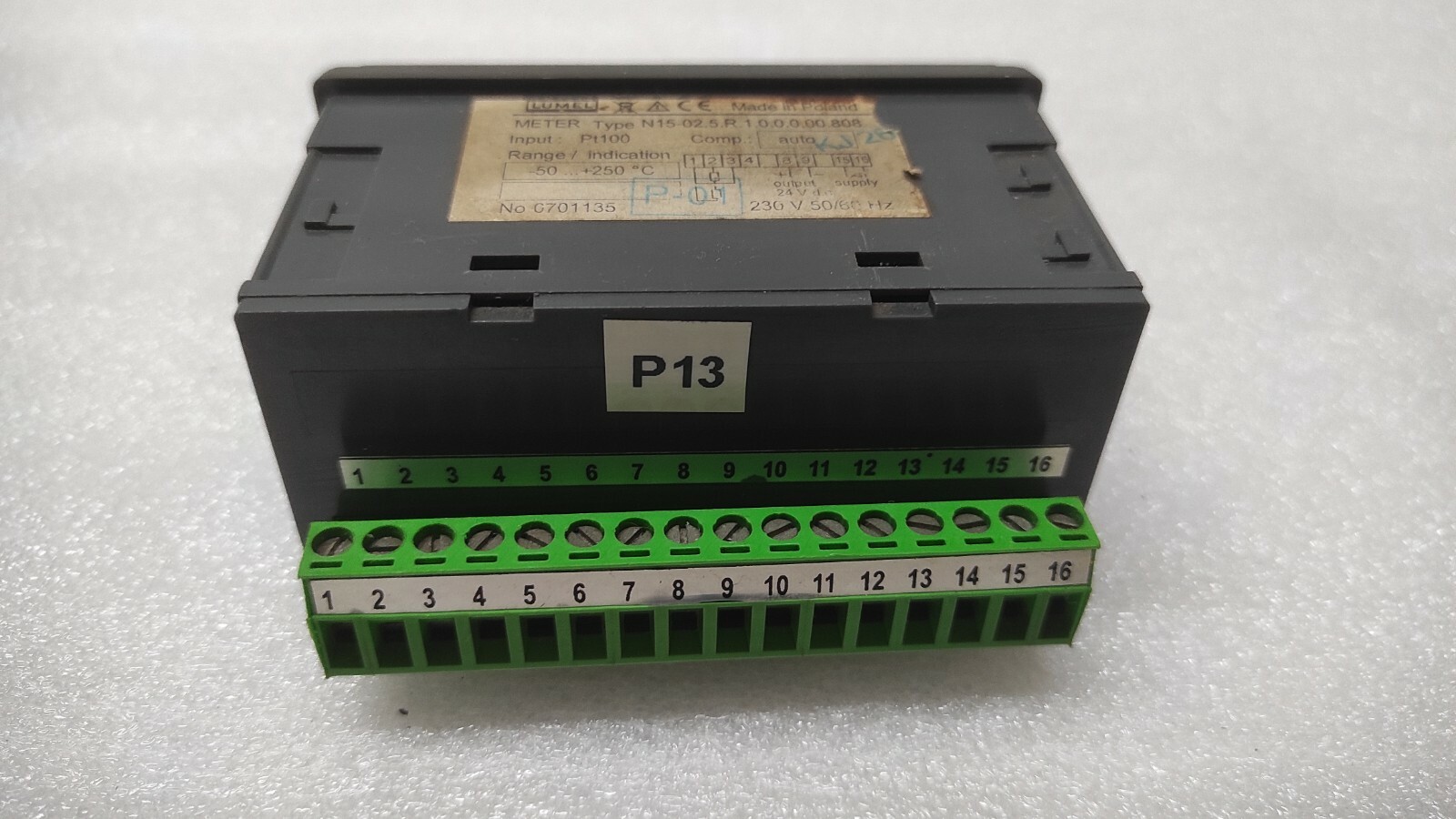 LUMEL N15 DIGITAL PANEL METER N15-02.5.R.1.0.0.0.00.808 230V - Image 8