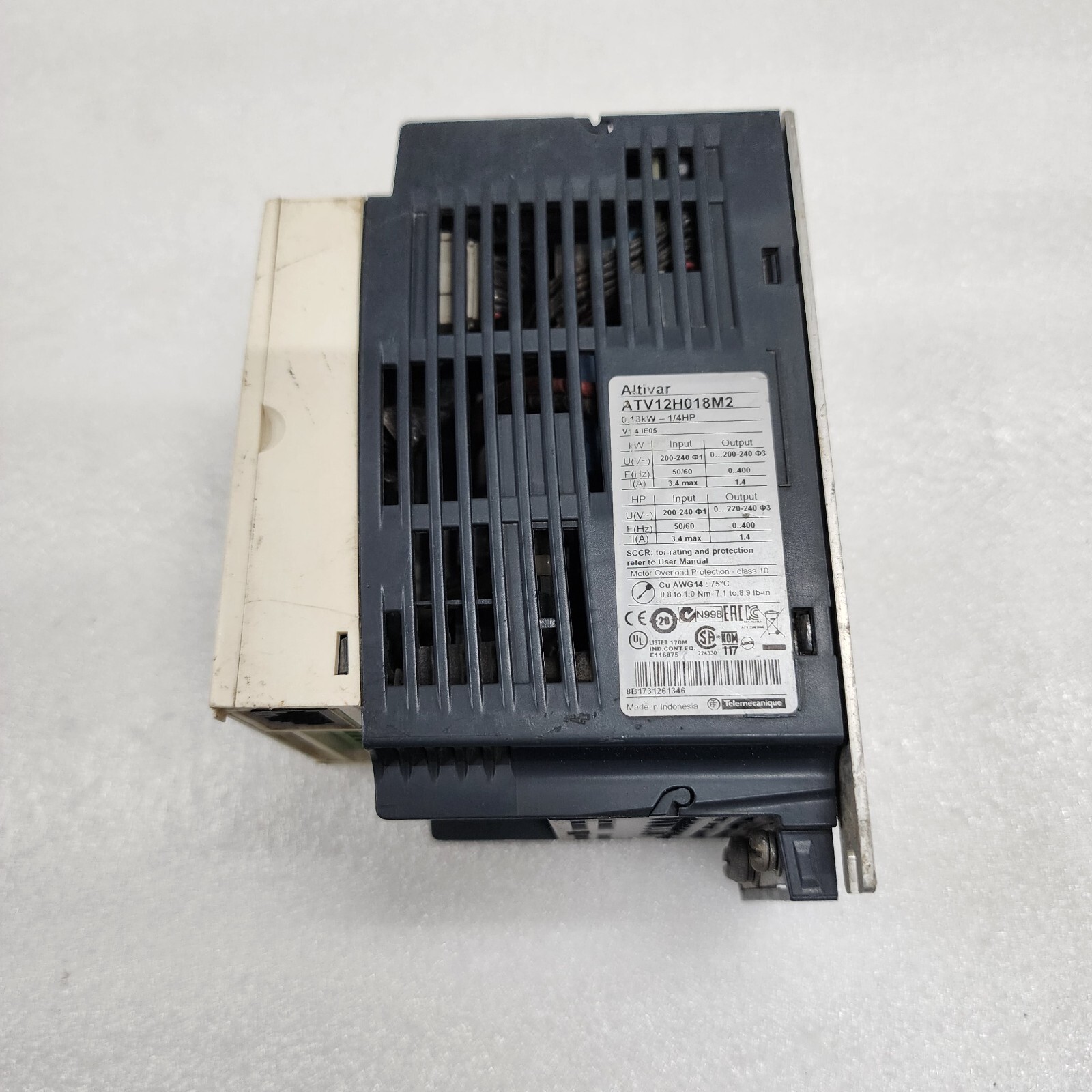 SCHNEIDER ELECTRIC ATV 12H018M2 VFD FREQUENCY DRIVE 0.18 kW 0.25 HP 200-240V - Image 3