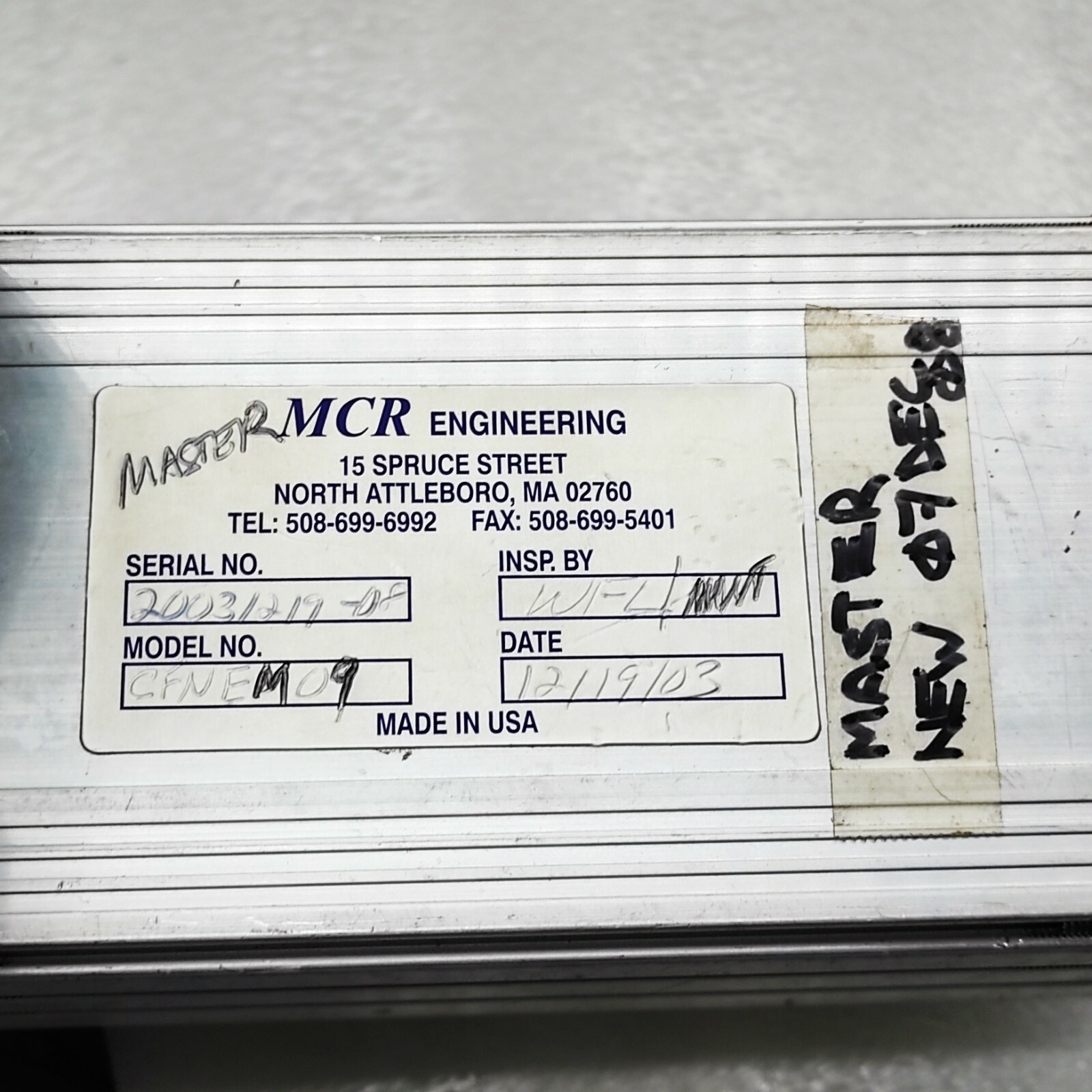 MCR ENGINEERING CFNEM09 MODULE 100-096 - Image 6