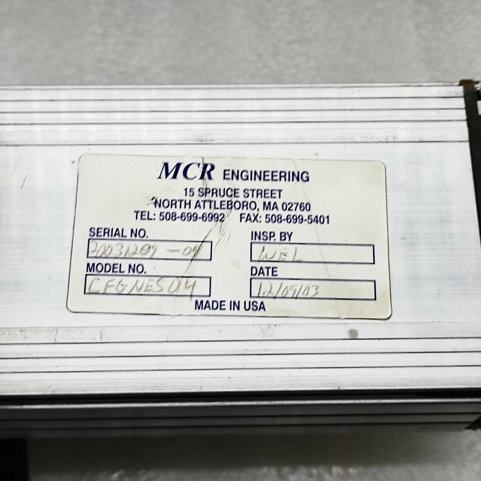MCR ENGINEERING CFGNES04 MODULE 100 096 REVISION C THREE LINE DISPLAY BOARD 100- - Image 5