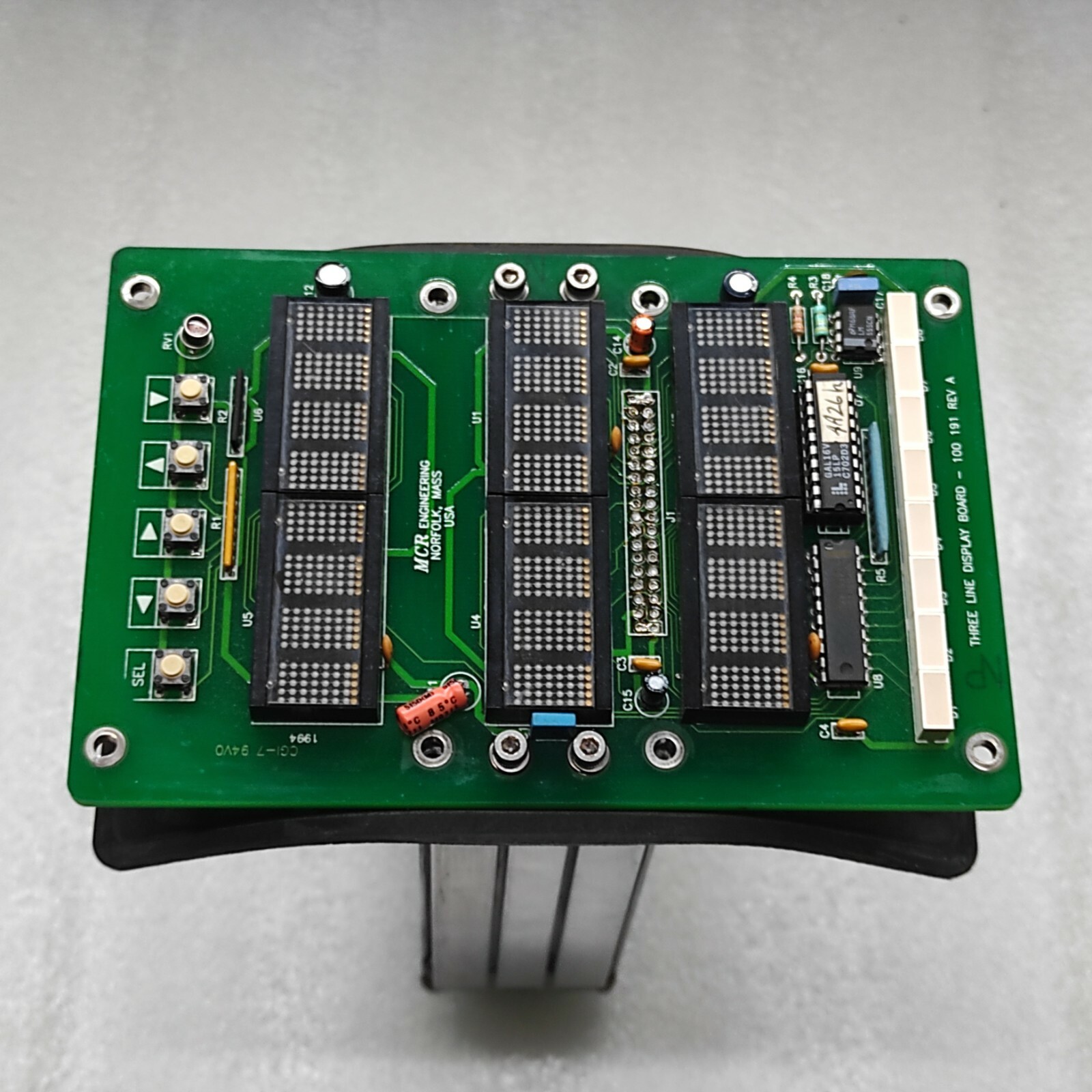 MCR ENGINEERING CFGNES04 MODULE 100 096 REVISION C THREE LINE DISPLAY BOARD 100- - Image 10