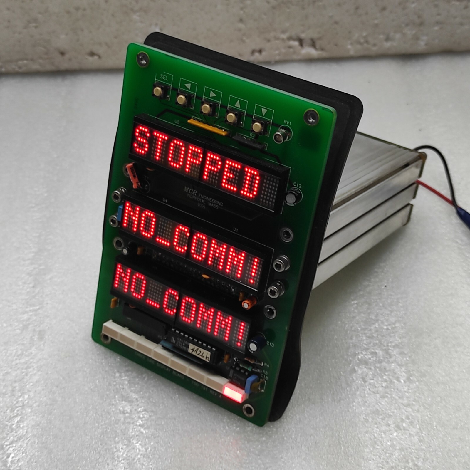 MCR ENGINEERING CFGNES04 MODULE 100 096 REVISION C THREE LINE DISPLAY BOARD 100- - Image 11