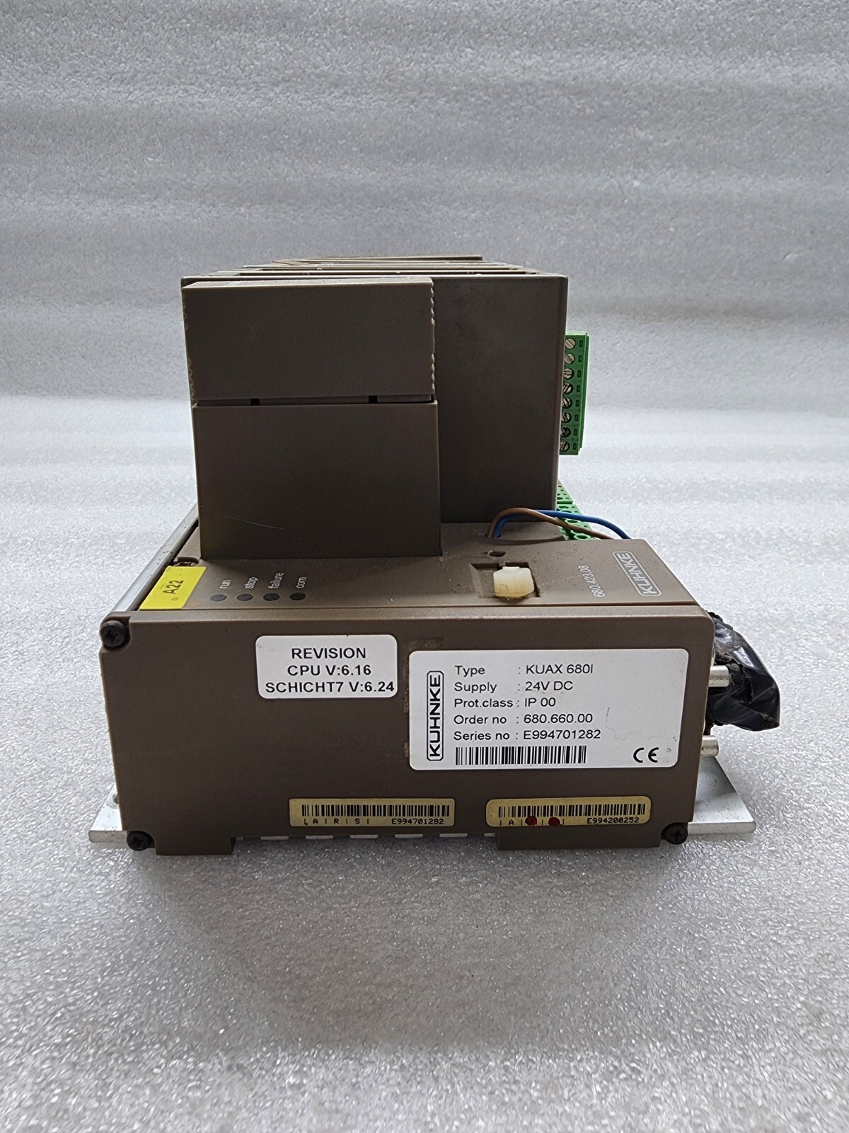 KUHNKE KUAX 680I PLC 24VDC 680.660.00 CPU 6.16 - Image 3