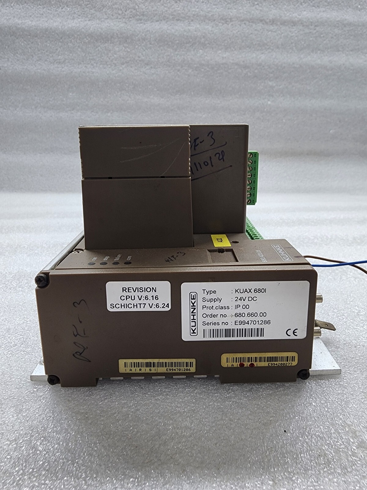 KUHNKE KUAX680I PLC 24VDC 680-660-00 CPU 6.16 - Image 3