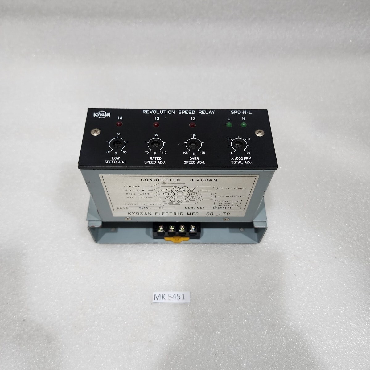 KYOSAN SPD-N-L REVOLUTION SPEED RELAY 24V - Image 6