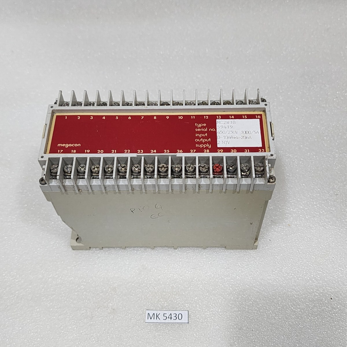 MEGACON MC2W3B TRANSDUCER CONTACT INSTRUMENT 230V - Image 6