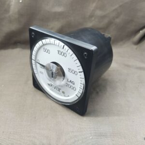 Mitsubishi LP-110NVAR Var Meter 2000 KVAR 5A CT 2500/5 110V VT 600/110 LEAD-LAG