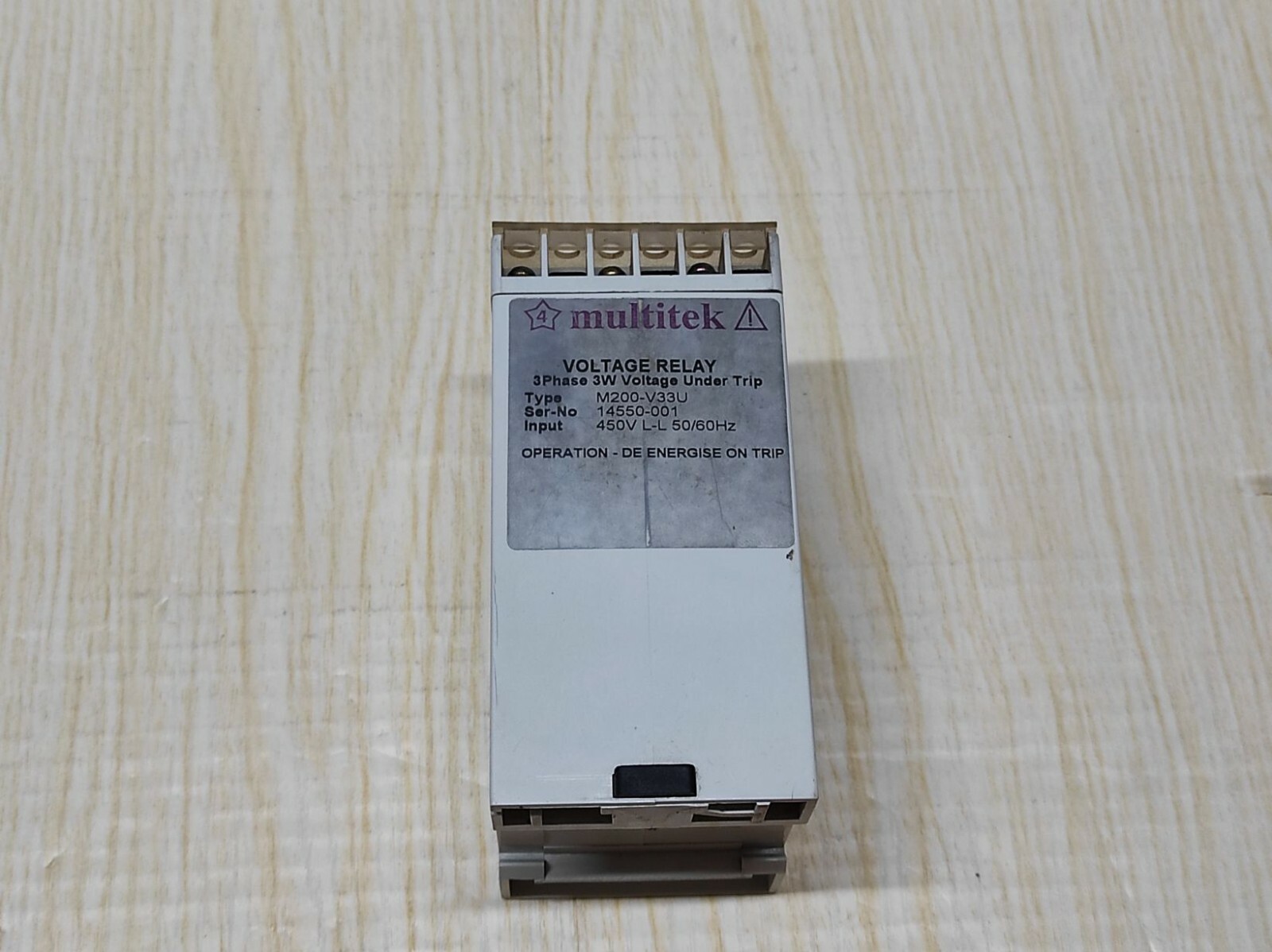 MULTITEK M200-V33U VOLTAGE RELAY 450V M200V33U - Image 4
