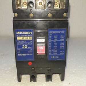 Mitsubishi NF100-SH No-Fuse Breaker 20A 3P 660V NF100SH