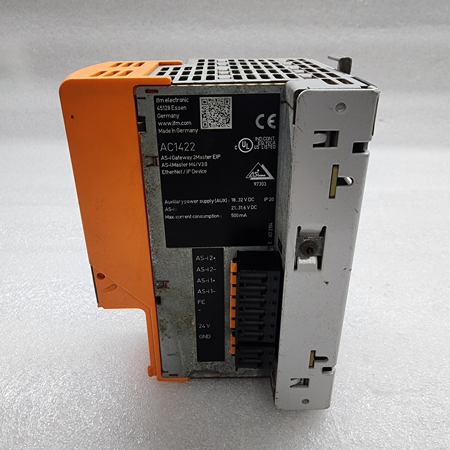 IFM ELECTRIC AC1422 AS-INTERFACE ETHERNET GATEWAY - Image 3