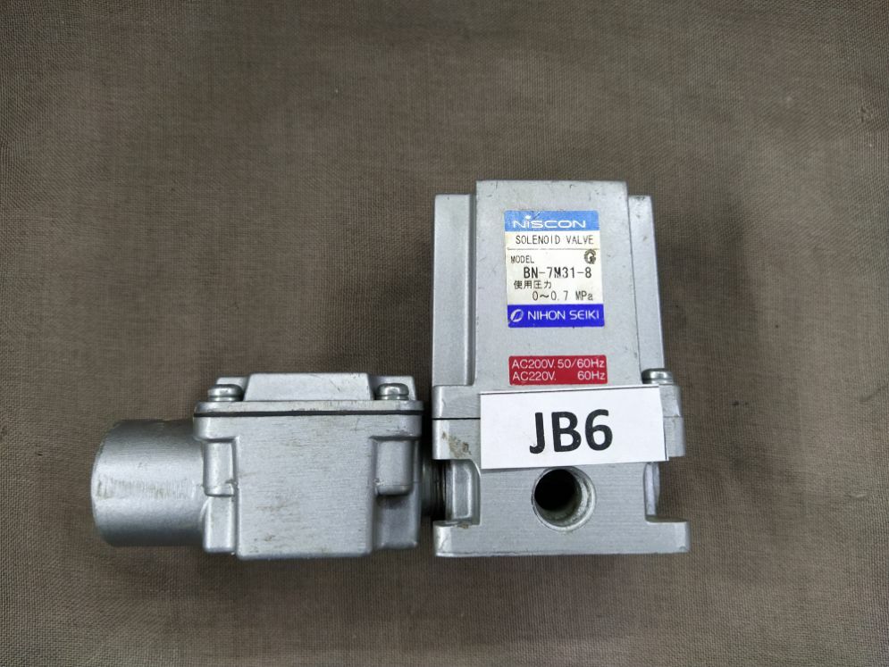 Nihon Seiki BN-7M31-8 Niscon Solenoid Valve BN7M318 0-0.7 MPa 200-220V 3/2 Way - Image 9