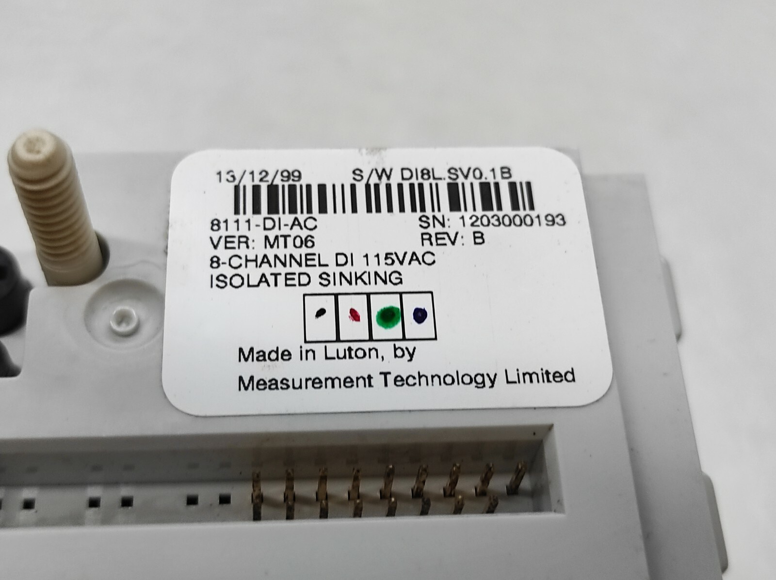 MEASUREMENT TECHNOLOGY 8111-DI-AC 8-CHANNEL DI 115V - Image 6