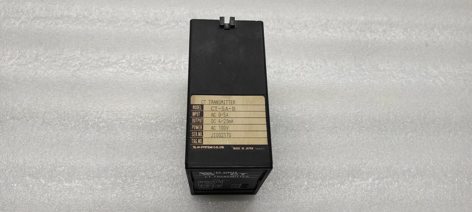 M-SYSTEM CT-5A-B CT TRANSMITTER 100VAC - Image 3