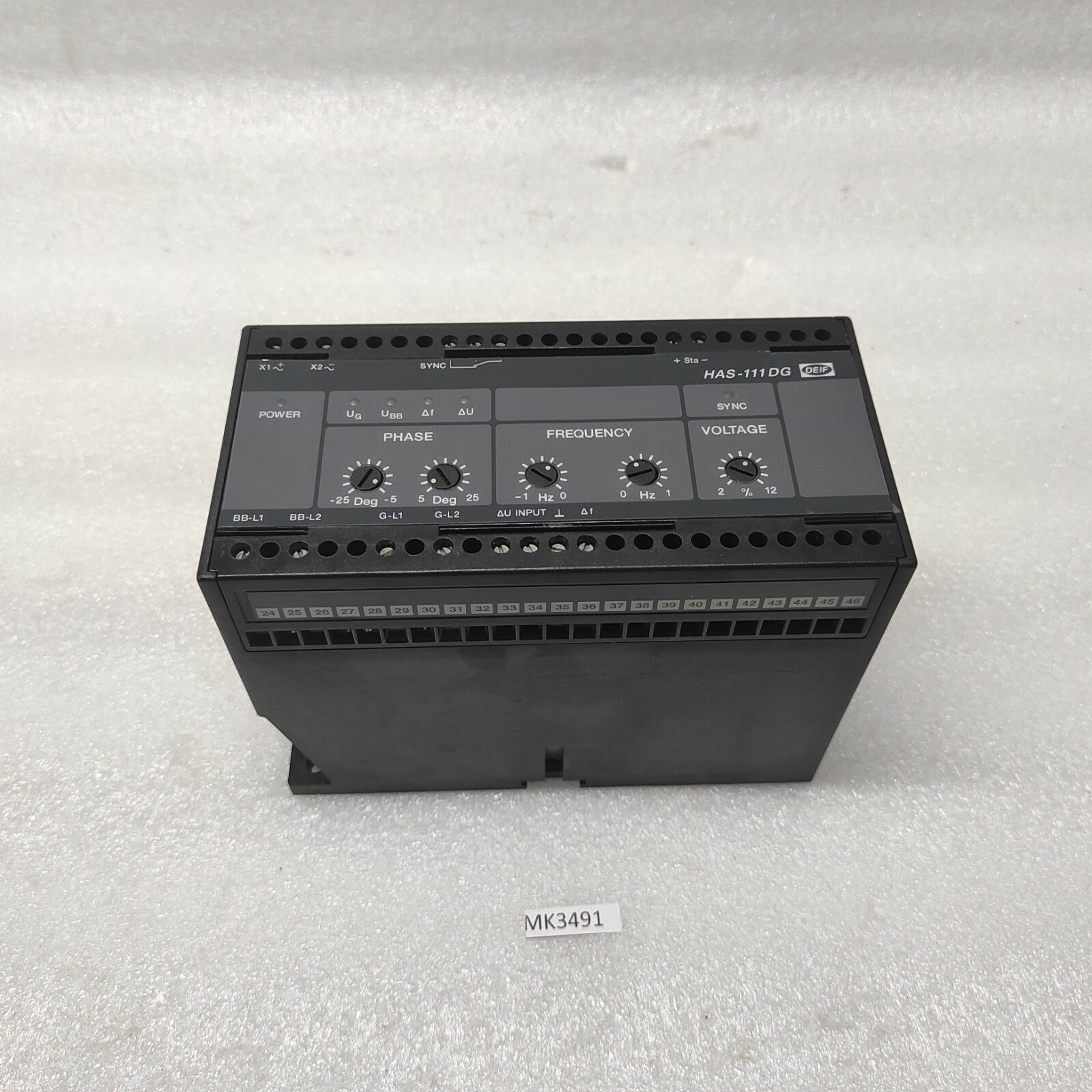 DEIF HAS-111DG SYNCHRONISATION & CIRCUIT BREAKER CLOSING 100049881.20 415VAC - Image 5