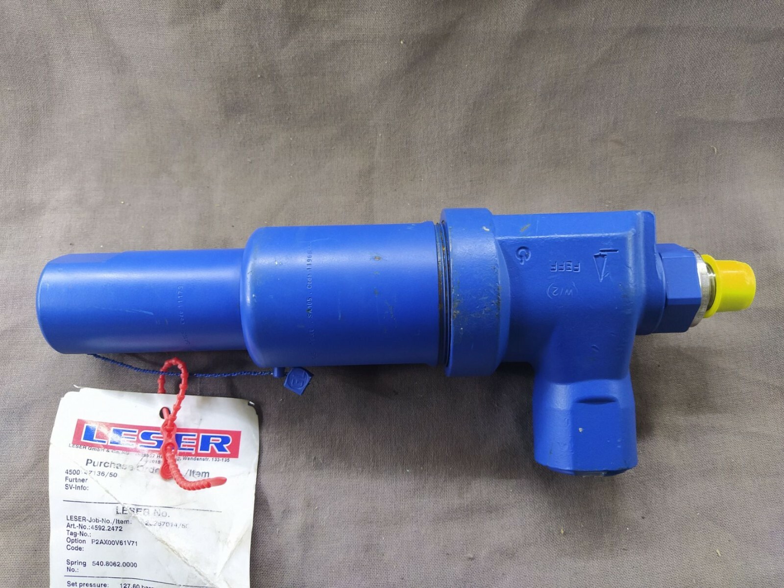 Laser 4592.2472 Threaded Safety Relief Valves Spring Loaded 4592-2472 - Image 9
