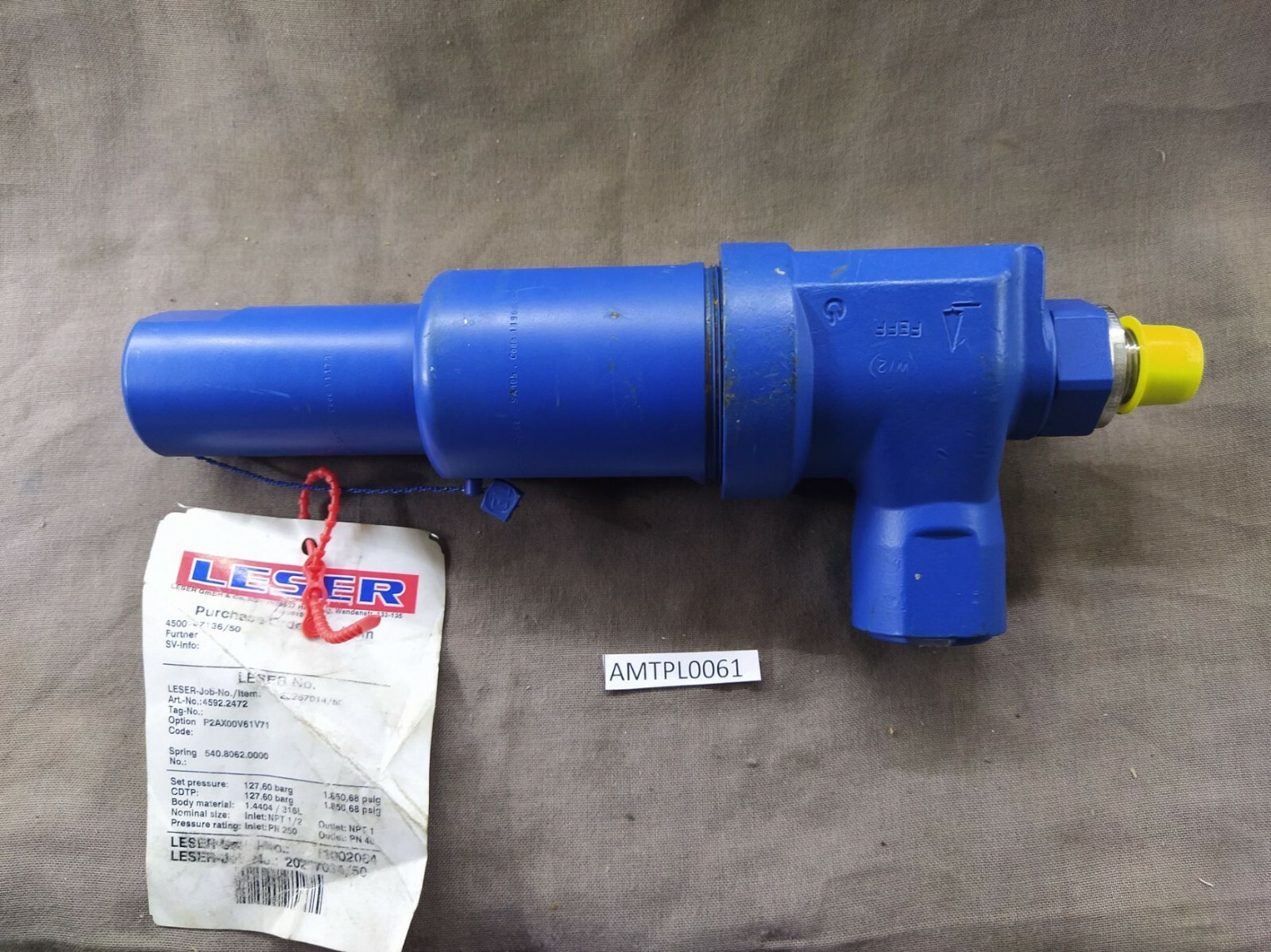Laser 4592.2472 Threaded Safety Relief Valves Spring Loaded 4592-2472 - Image 10