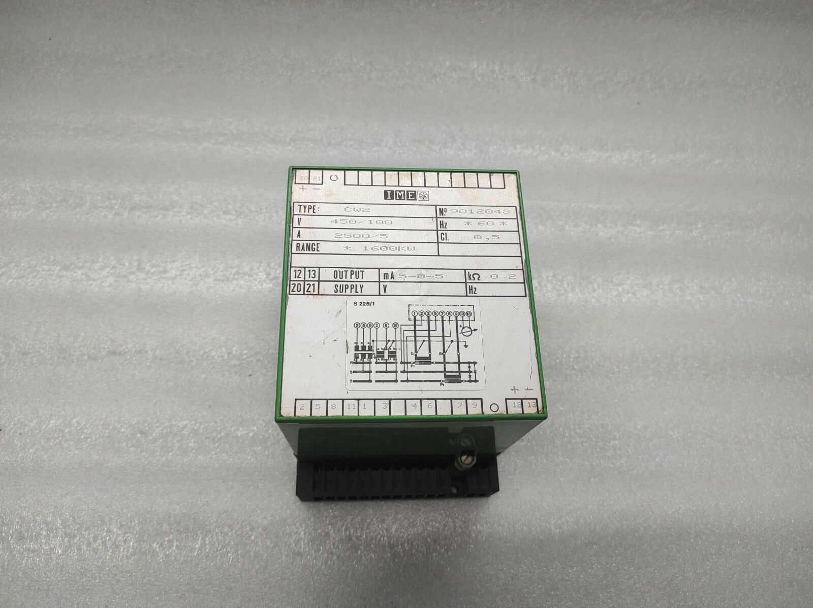 IME CW2 450/100V A 2500/5 RANGE 1600KW CI0.5 - Image 2