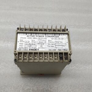 FAGET EL154-93 ACTIVE POWER CONVERTER 5A 220V 0-80kW