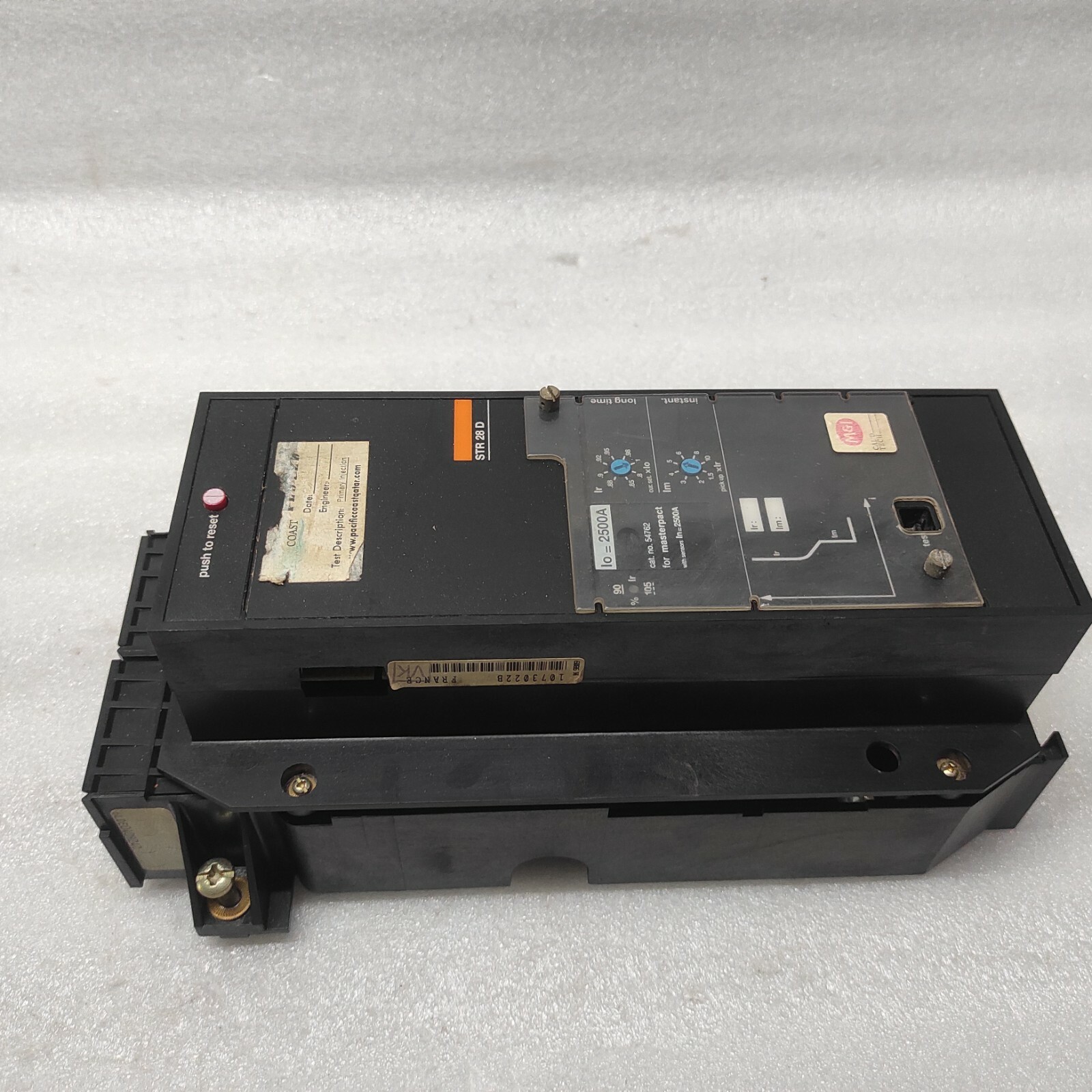 MERLIN GERIN STR28D MASTER PACT CIRCUIT BREAKER 54762 2500A - Image 2