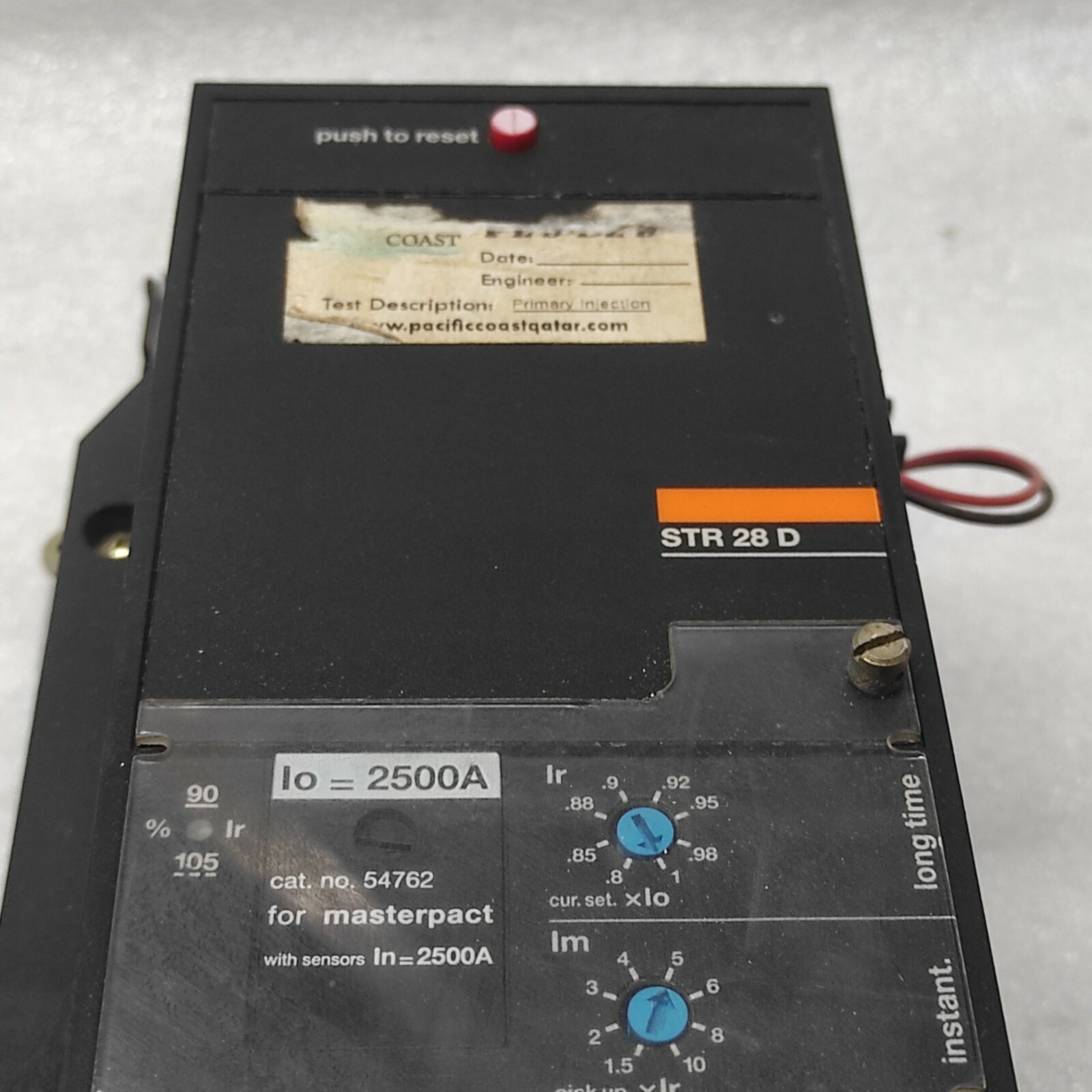 MERLIN GERIN STR28D MASTER PACT CIRCUIT BREAKER 54762 2500A - Image 3