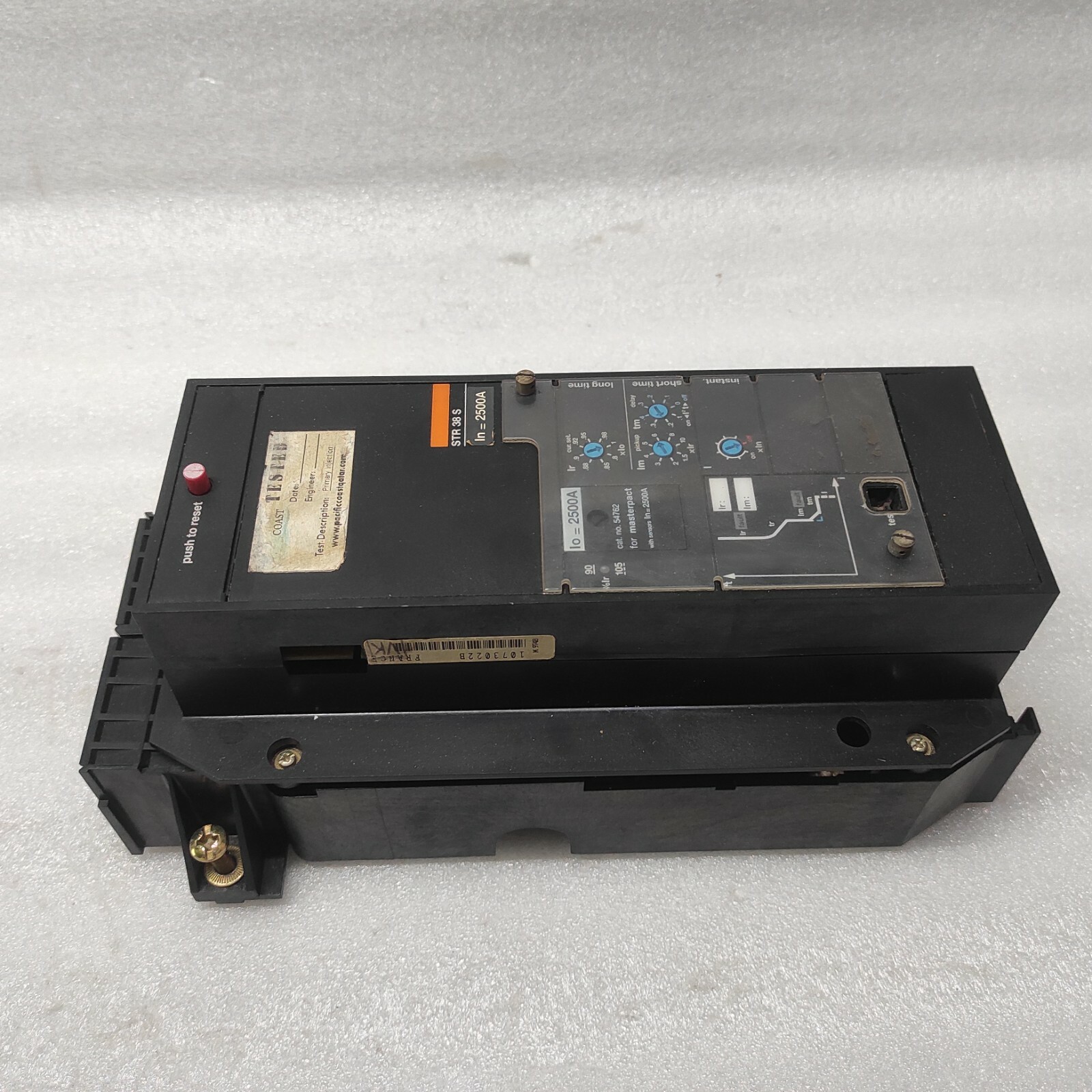 MERLIN GERIN STR38S MASTERPACT CIRCUIT BREAKER TRIP UNIT 54762 2500A - Image 2