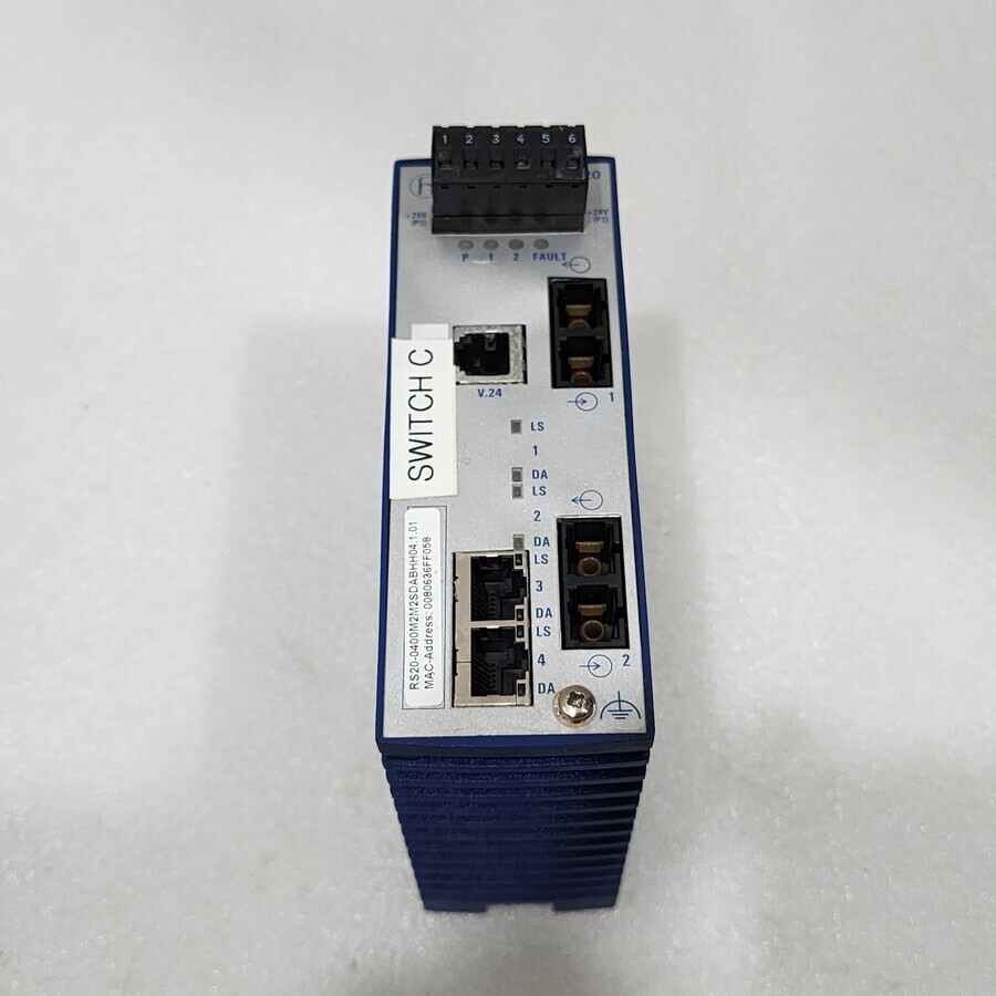 HIRSCHMANN RS20 INDUSTRIAL ETHERNET SWITCH RS20-0400M2M2SDABHH04.1.01