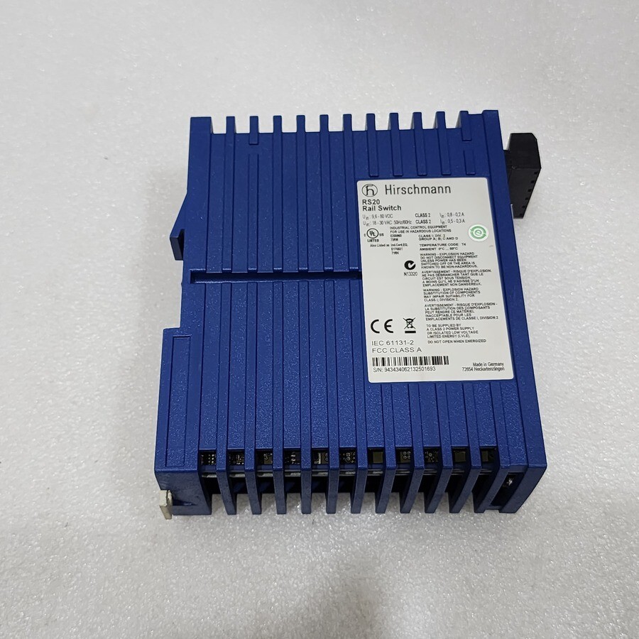HIRSCHMANN RS20 INDUSTRIAL ETHERNET SWITCH RS20-0400M2M2SDABHH04.2.05 - Image 3