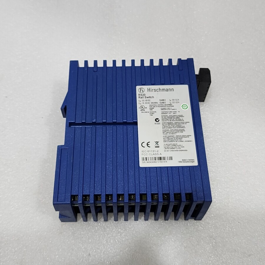 HIRSCHMANN RS20 INDUSTRIAL ETHERNET SWITCH RS20-0400M2M2SDABHH04.1.01 - Image 3