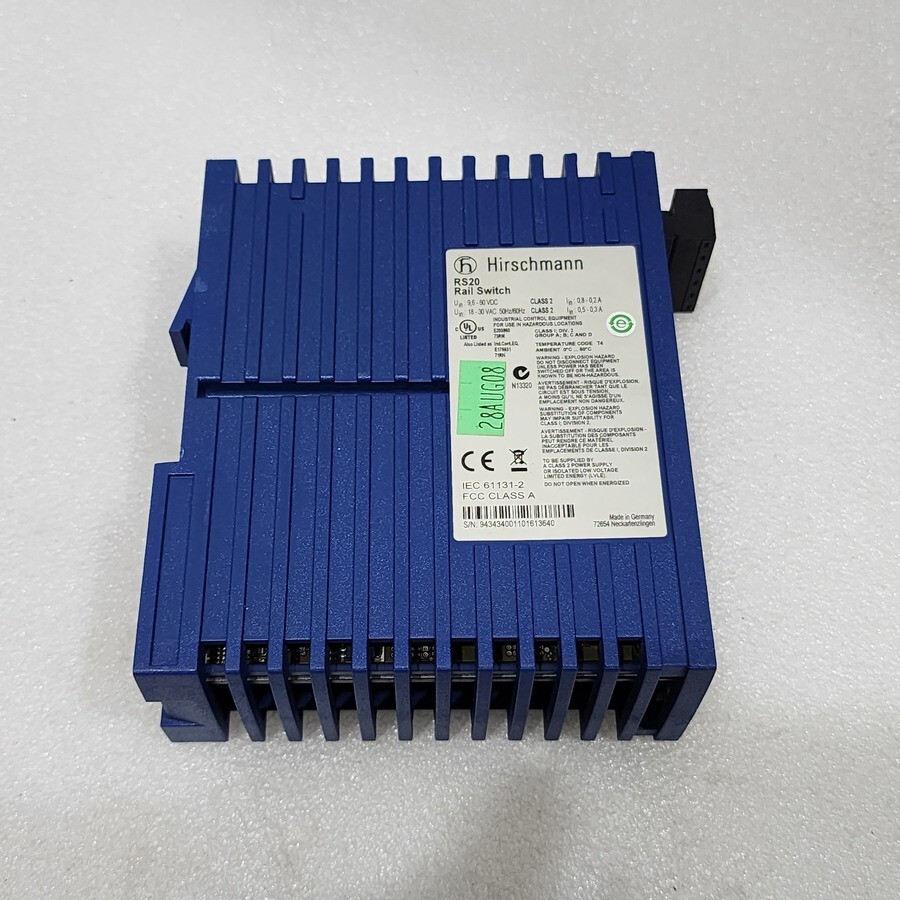 HIRSCHMANN RS20 INDUSTRIAL ETHERNET SWITCH RS20-0400M2M2SDAEHH04.1.01 - Image 3