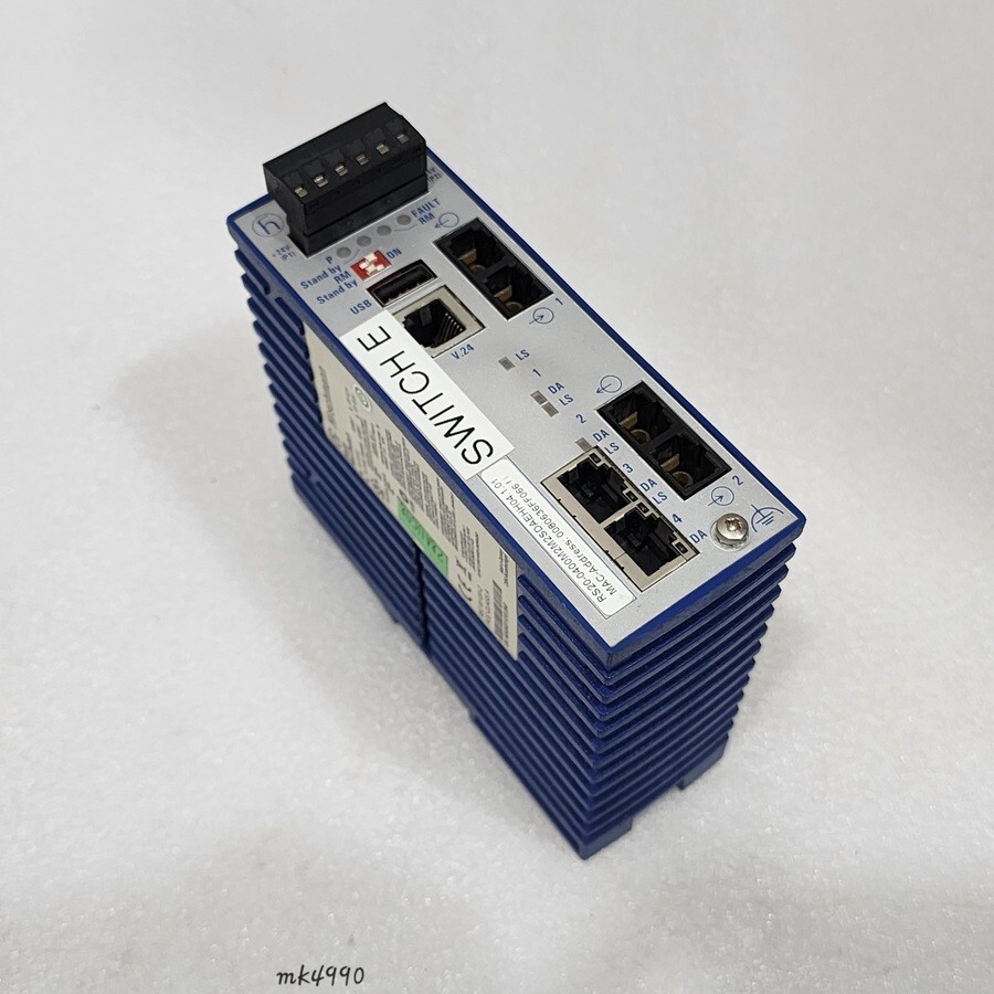 HIRSCHMANN RS20 INDUSTRIAL ETHERNET SWITCH RS20-0400M2M2SDAEHH04.1.01 - Image 7