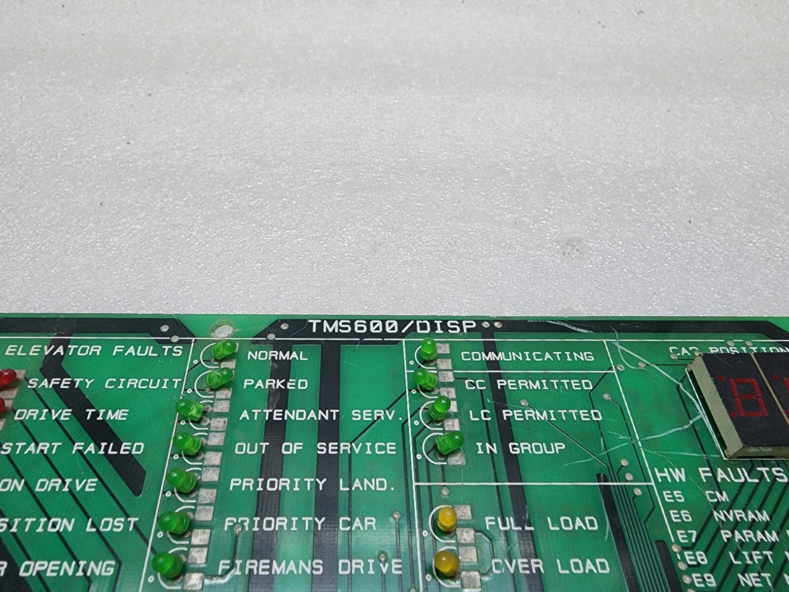 KONE TMS600/DISP ELEVATOR PCB 505430H04 - Image 3