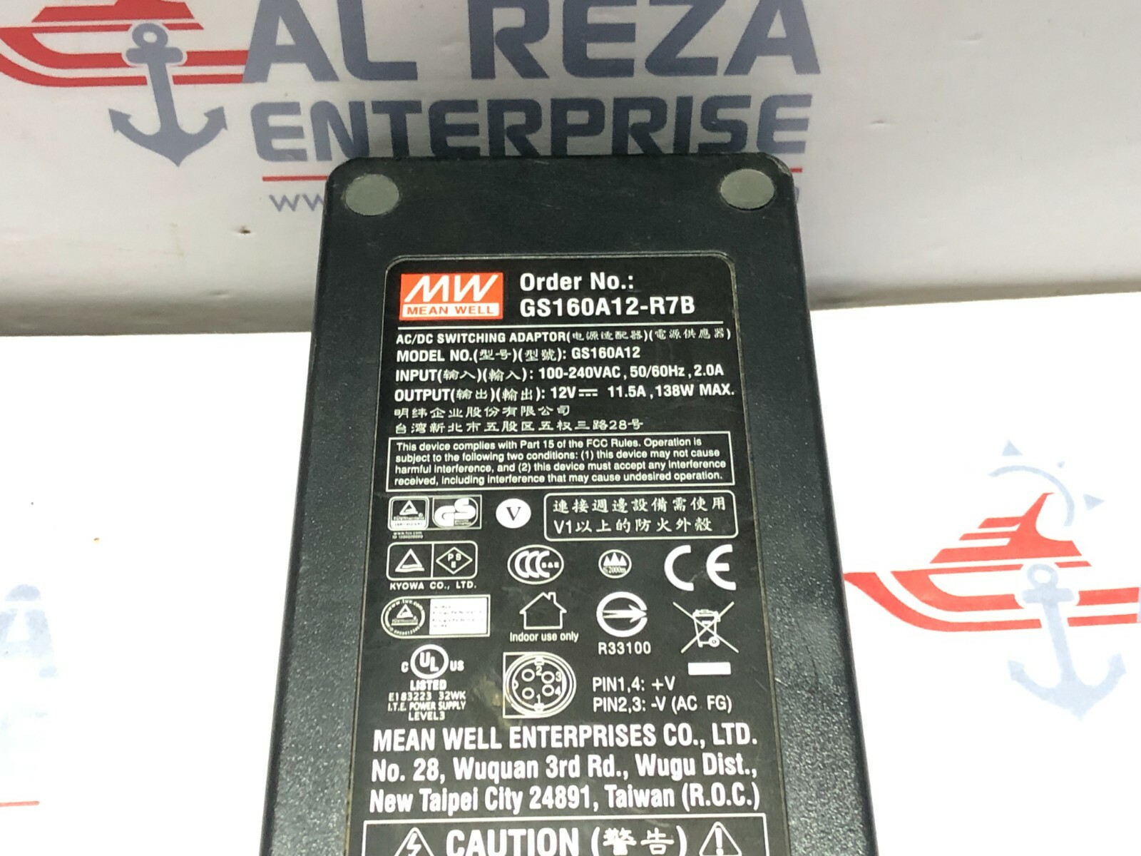 MEANWELL GS160A12 AC/DC SWITCHING ADAPTOR 12V DC - Image 4