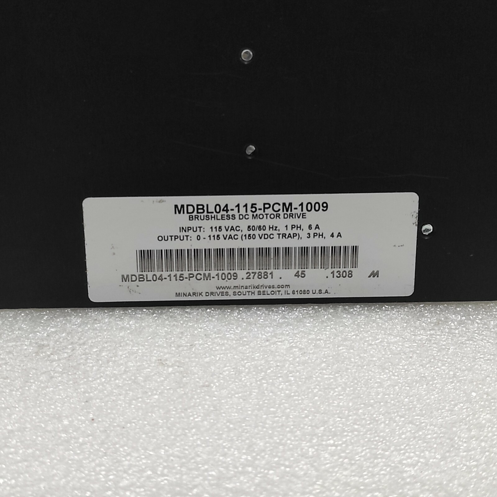 MINARIK DRIVES MDBL04-115-PCM-1009 BRUSHLESS DC MOTOR DRIVE 115VAC - Image 7