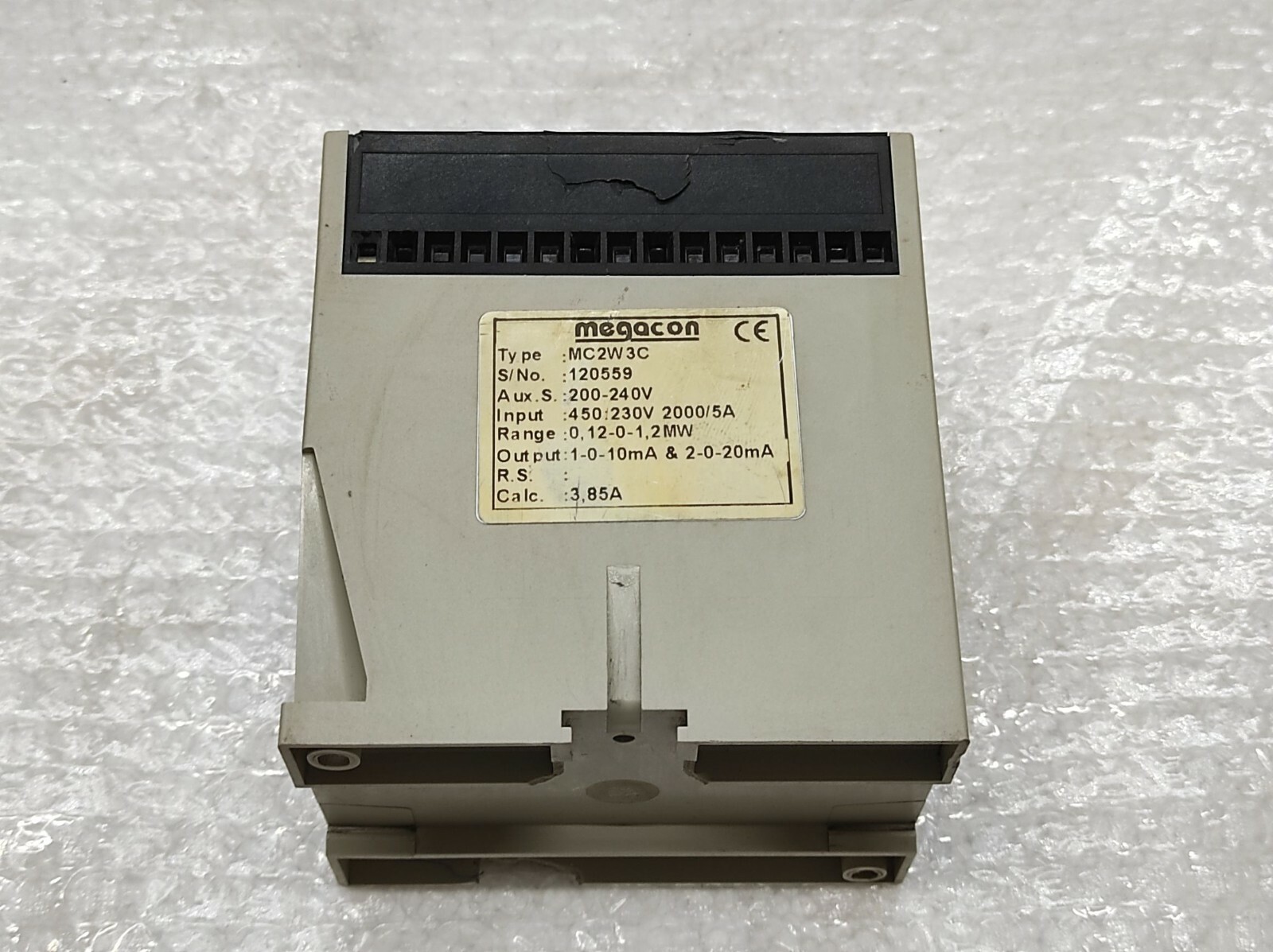 MEGACON MC2W3C POWER TRANSDUCER 200-240V MC2W3C - Image 3