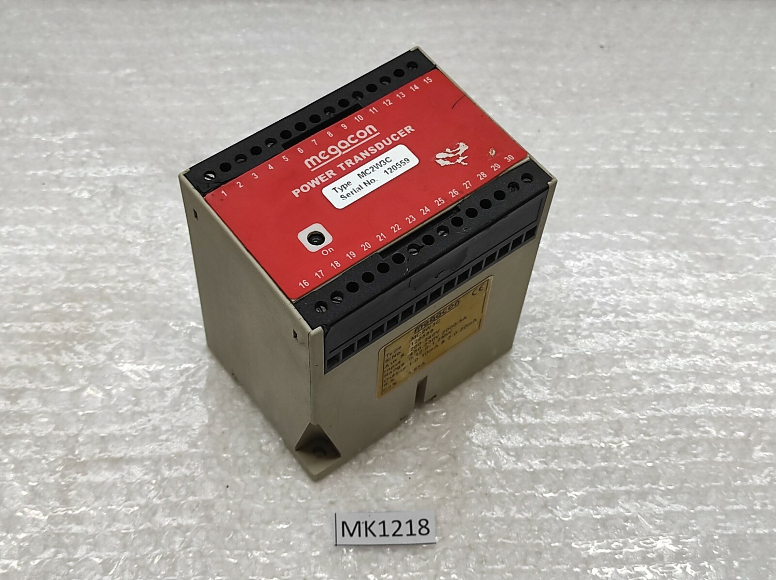 MEGACON MC2W3C POWER TRANSDUCER 200-240V MC2W3C - Image 5