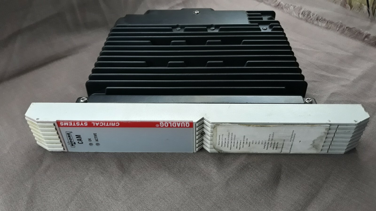Moore CAM Critical Analog Module QLCAMAAN QUADLOG P/N 16404-1/1 - Image 2